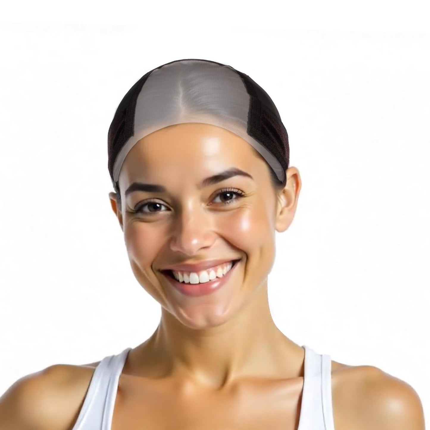 Lace Wig Grip Cap for Women, 4x5 Transparent Lace Wig Caps,Non Slip Adjustable Wig Caps Holds Glueless Wigs Securely in Place,Elastic Headband with Grip Band