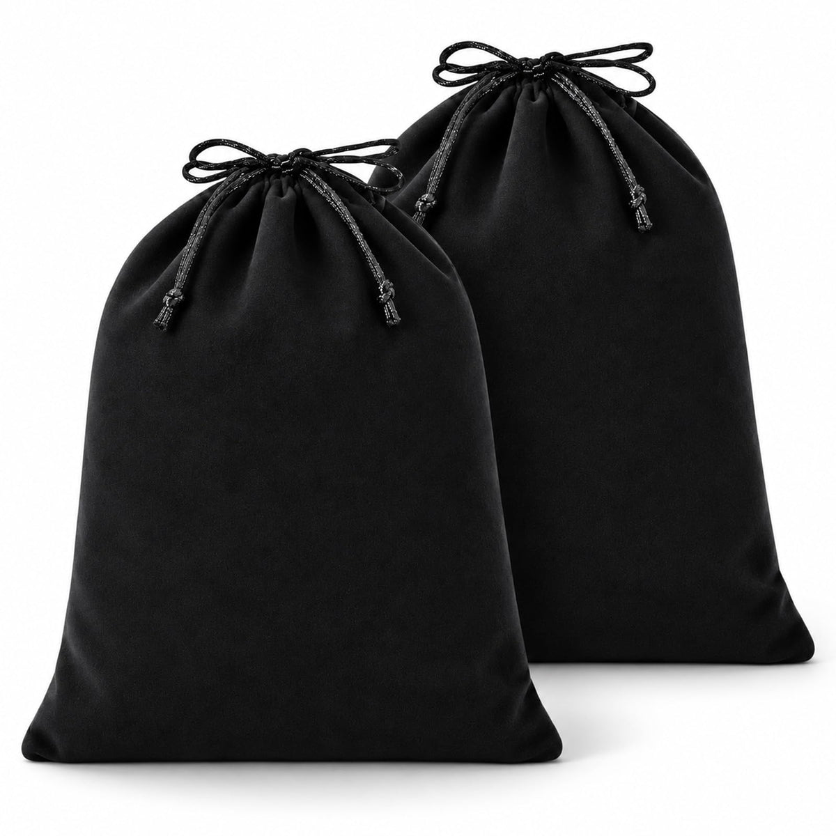 2pcs Velvet Drawstring Bags 40X30cm Large Velvet Bags with Drawstrings