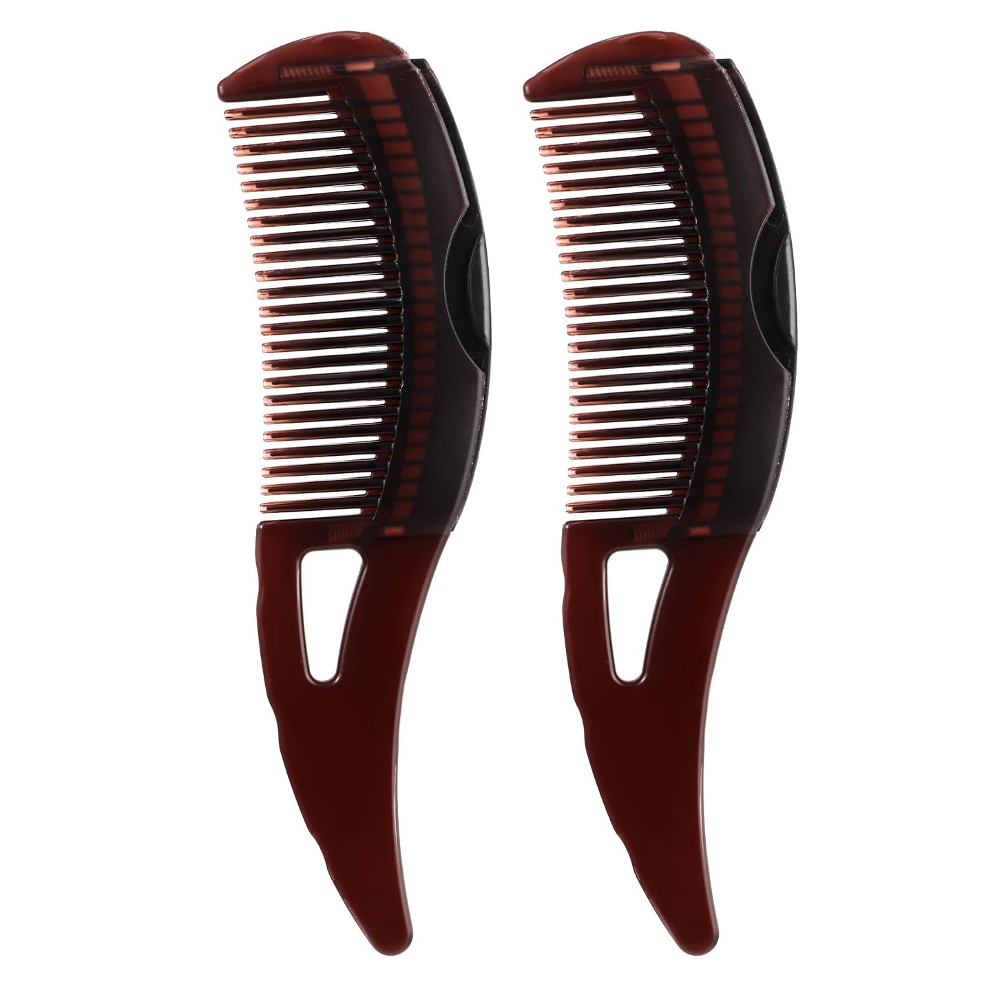 Lusofie 3 Pcs Dandruff Comb Plastic Energy Massage Comb Hollow Tooth Scalp Sweep Detoxing Comb Professional Hairdressing Comb Improve Hair Quality And Make Scalp Healthier For Men Women(brown)