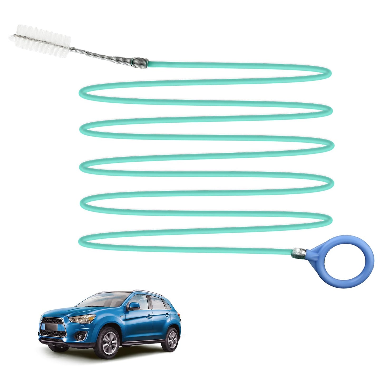 Sunroof Drain Cleaning Tool 118 Inch Extra Long Pipeline Unblocker Brush Flexible Wire Drain Snake Pipe Cleaners for Slim Drain Dredging Tool for Car Sunroof Drain Hole