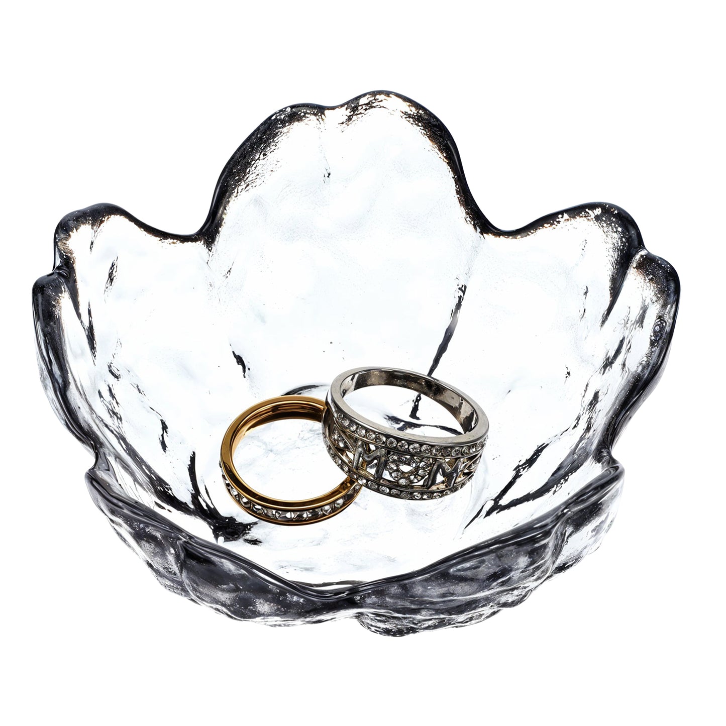 DIVINA VITAE Flower Ring Dish Jewelry Tray, Flower Jewelry Dish Tray