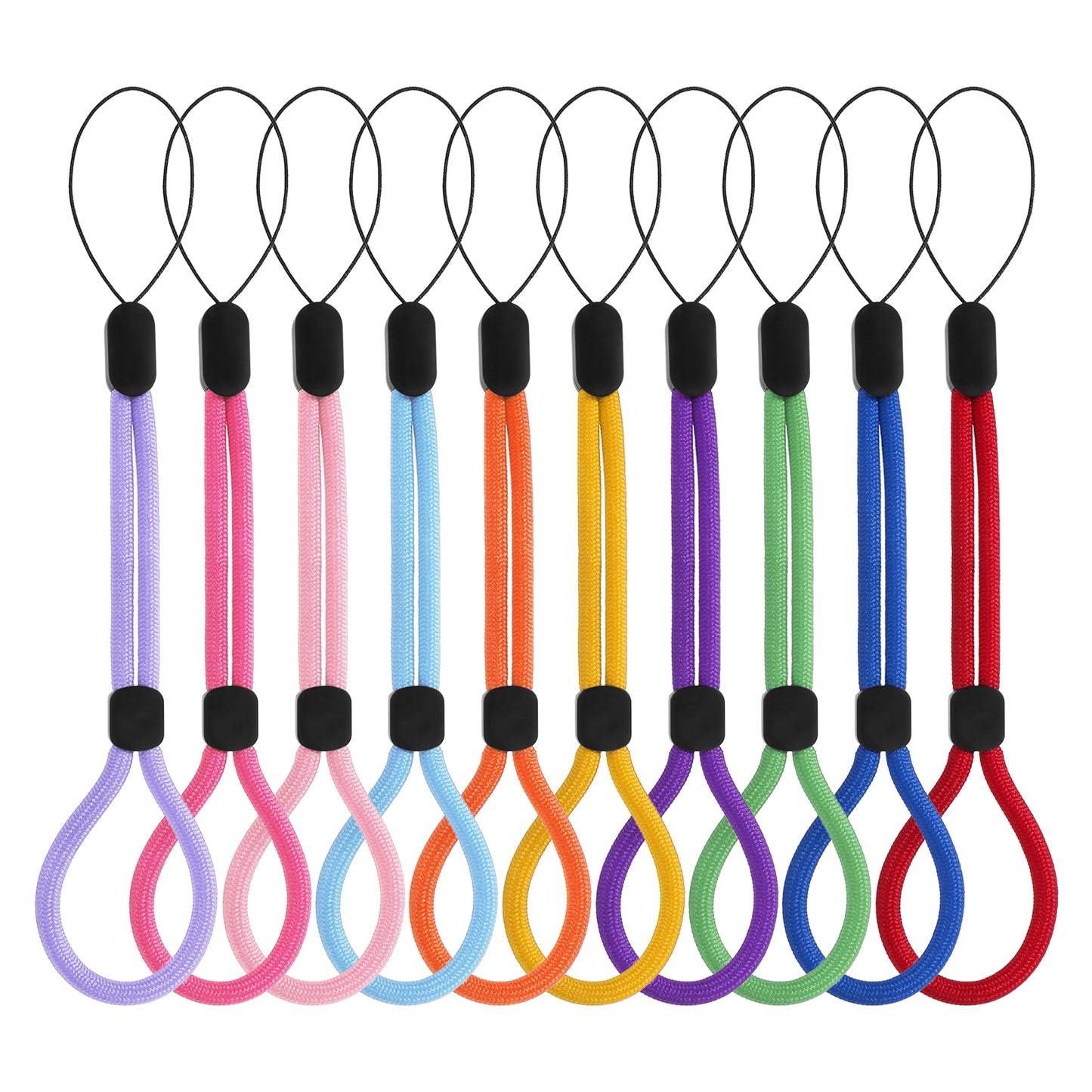 Lusofie Wrist Strap Lanyard,20Pcs Adjustable Wrist Lanyards, Key Lanyard,Phone Wristlet Strap for Keys,Cell Phones,Cameras,Flashlights,USB,Keychains (Mixed Colors)