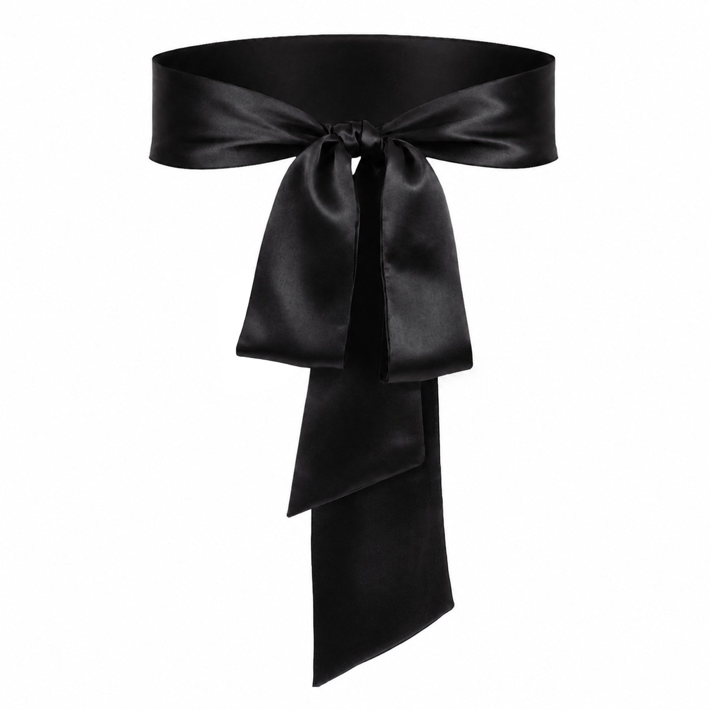 Gemoioio Black Sash Belt, Long Wide Satin Belt, Dress Bridal Sash for Wedding Special Occasion(4 x 98.4inch)
