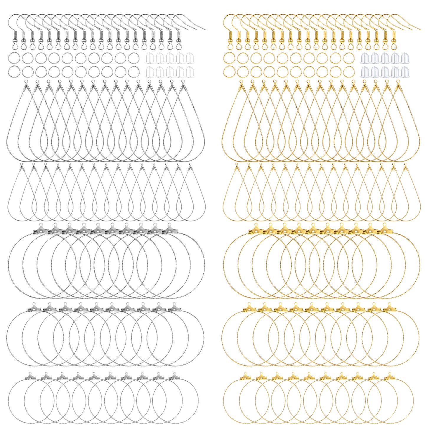 HaiFafafaing 700pcs Hypoallergenic Earring Making Kit