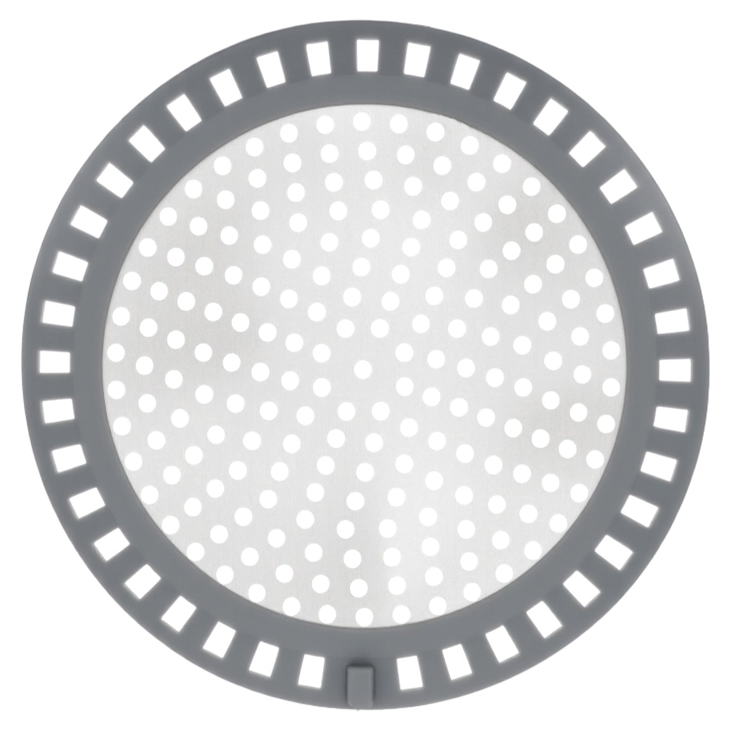 Shower Hair Drain Catcher 4.72" Stainless Steel Shower Drain Cover with Silicone Rim Round Metal Hair Trap Stopper Bathroom Sink Strainer Flat Bathroom Floor Screen Protector