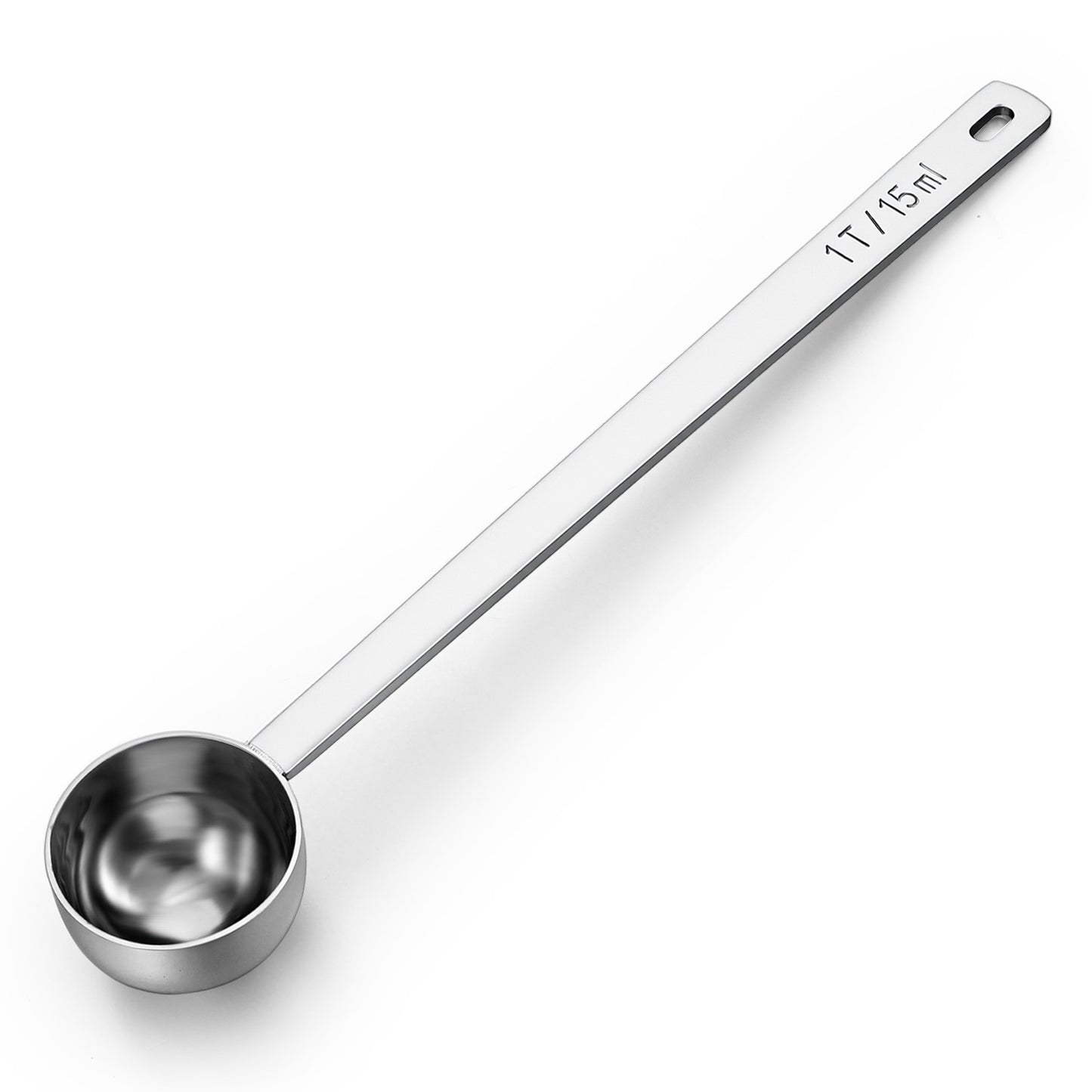 Long Handle Coffee Scoop Stainless Steel Coffee Spoons 1 Tablespoon Measuring Spoon Metal Teaspoon Scoop for Coffees, Sauce, Oil and Spices(15ML)