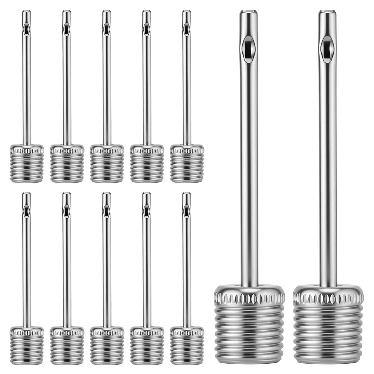 12Pcs Needle for Ball Pump- Stainless Steel Air Pump Needles for Basketball