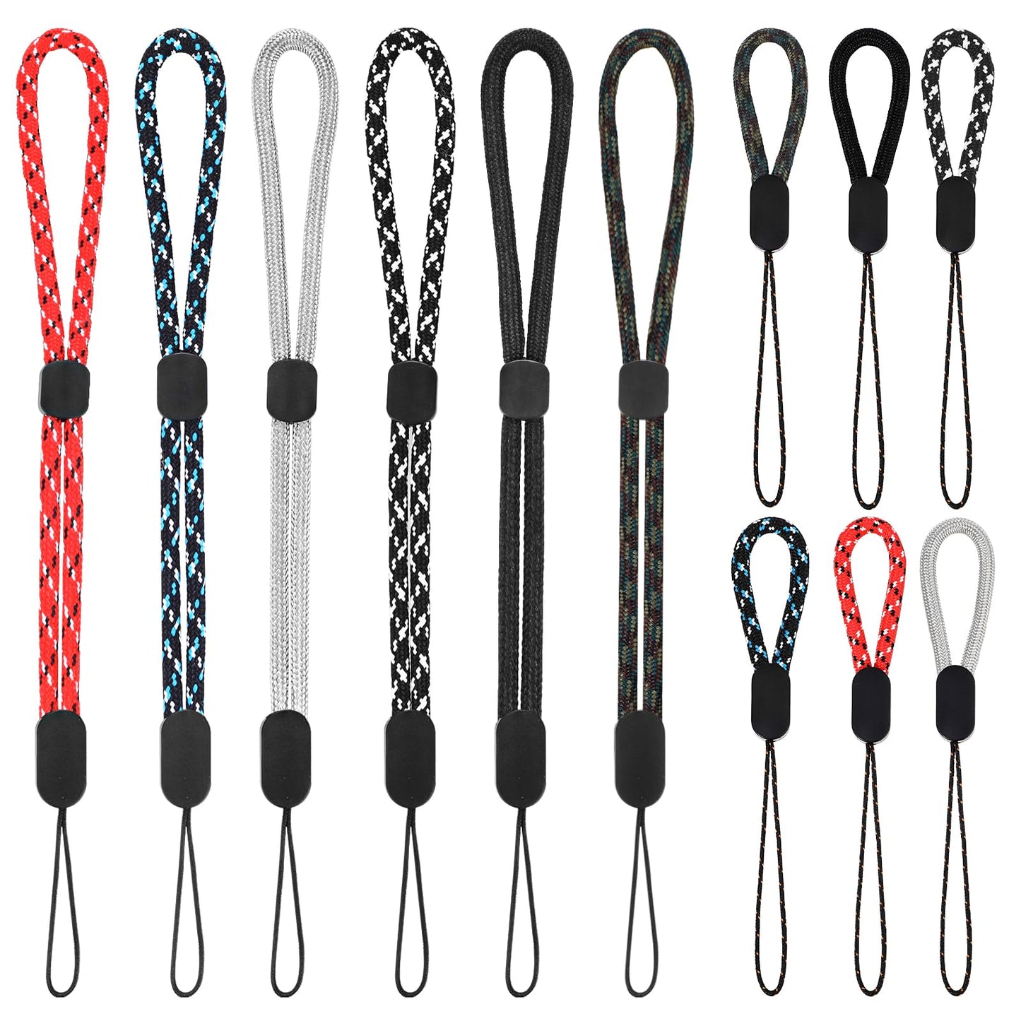 Tucnoeu 12Pcs Phone Strap Wrist,Adjustable Wrist Strap Lanyard Small Lanyard for Cell Phone,Camera,Key,Wallet
