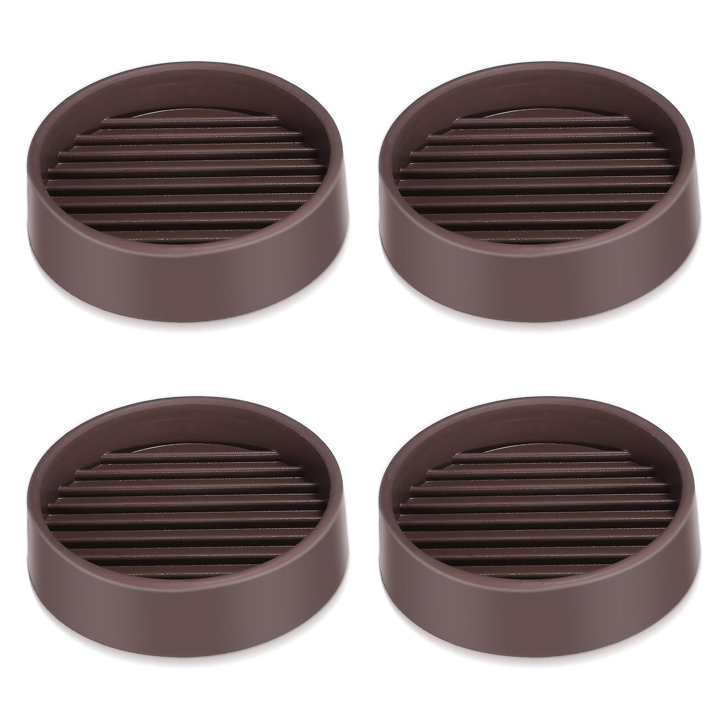 Tucnoeu 4Pcs Non Slip Pads for Furniture,Round Rubber Furniture Cups with Anti-Sliding Floor Grip Furniture Leg Protectors,Noise Reduction,for Bed Sofa Table(2'' x 2'')