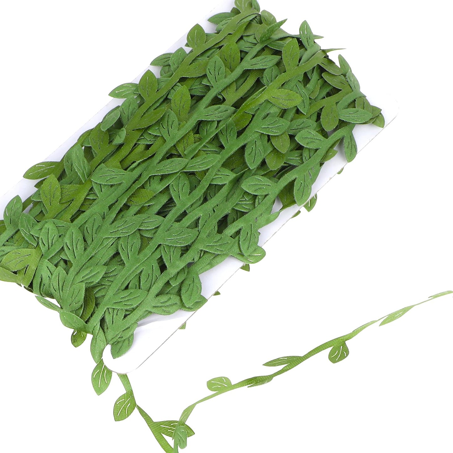 Lusofie 20 Yards Artificial Vines Leaf Garland Trim Ribbon Artificial Leaf Ribbon Leaf String for DIY Craft Party Wedding Home Decoration