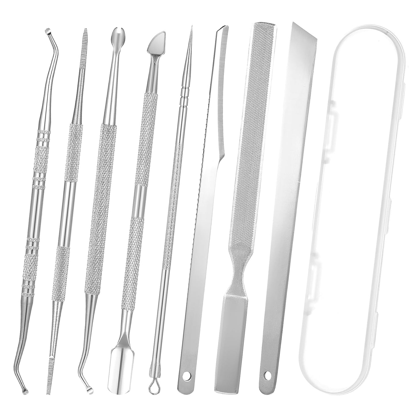 Ingrown Toenail Remover Kit, 6Pcs Stainless Steel Nail File Kit Professional Pedicure Kit, Toenail File And Lifters Pedicure Knife, Toenail Tools for Callus Removal Toenail Nail Cleaning