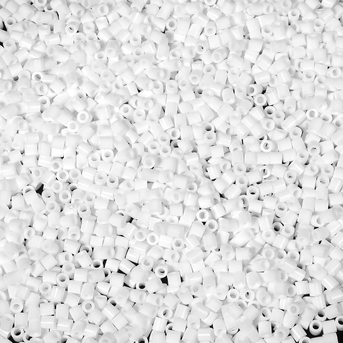 2000pcs Fuse Beads 5mm White Fuse Beads Kit Melty Bead Bulk Iron Bead for Arts and Crafts Christmas Birthday Gifts