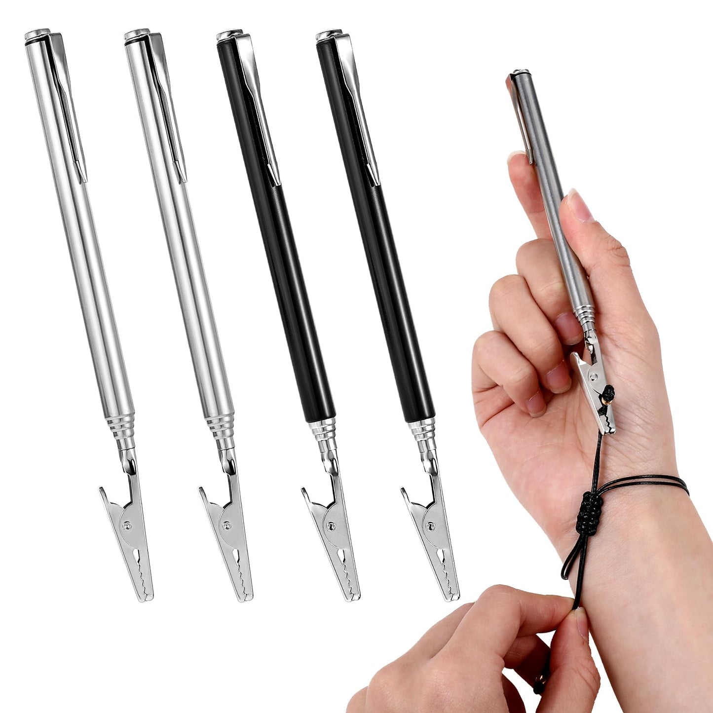 4 Pcs Bracelet Fastener Helper Bracelet Helper Tool for Bracelets Necklace Jewelry Watch Clasp Helpers Bracelets Assistance Tool to Put On Yourself Easy-to-Use Wearing Fastener Assistant