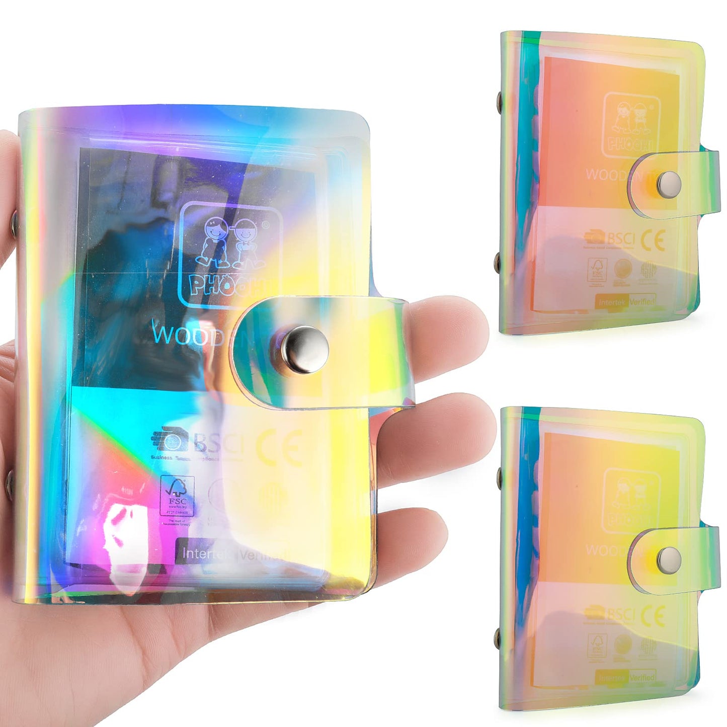 Lusofie 3 Inch Instax Mini Photo Album,2 Pcs Polaroid Photo Albums Instax Photo Album for Fujifilm Instax Mini Style Cameras Kpop Photocard Polaroid Snap SnapTouch Instant Print Digital Cameras