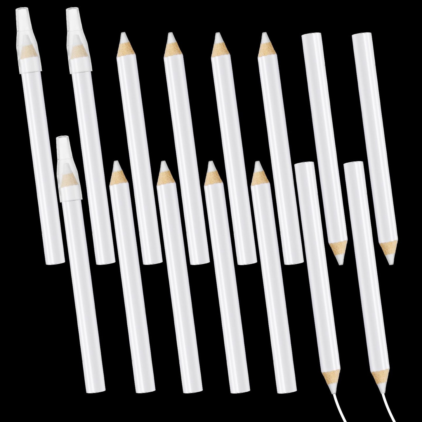 15PCS Fabric Pencils for Sewing,Washable Sewing Pencil with Tip Caps,Fabric Marking Pen for Quilting,Sewings, Dressmaking Supplies