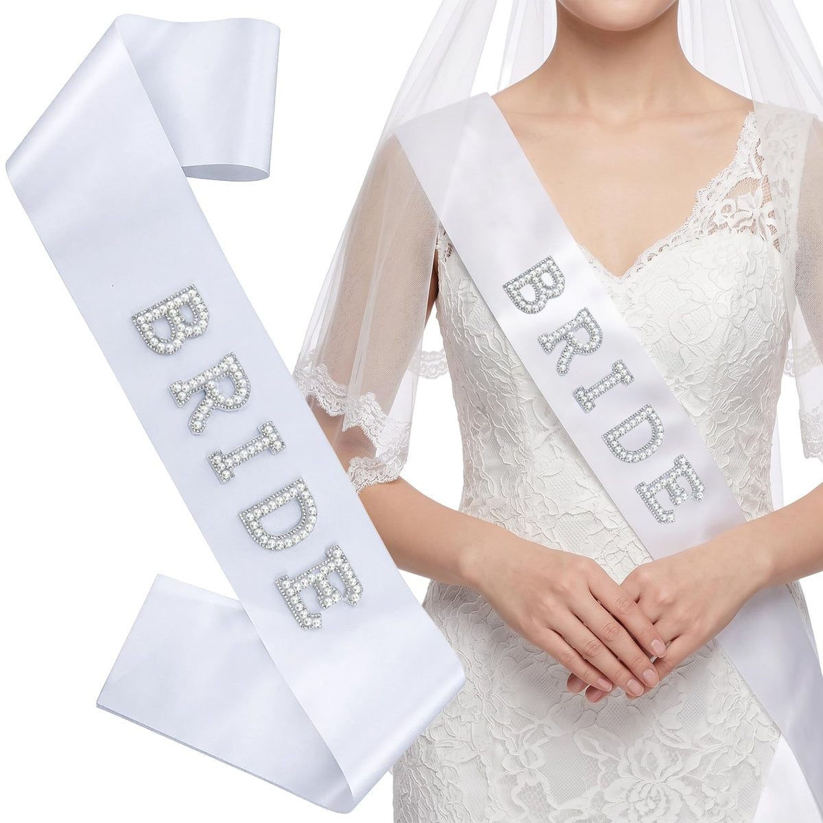 Bride Sash White Sash Hen Night Wedding