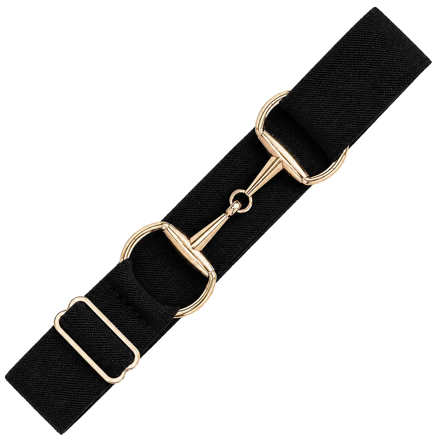 Equestrian Belt for Women 1.38 Inch Elastic Horse Rding Belt with Buckle