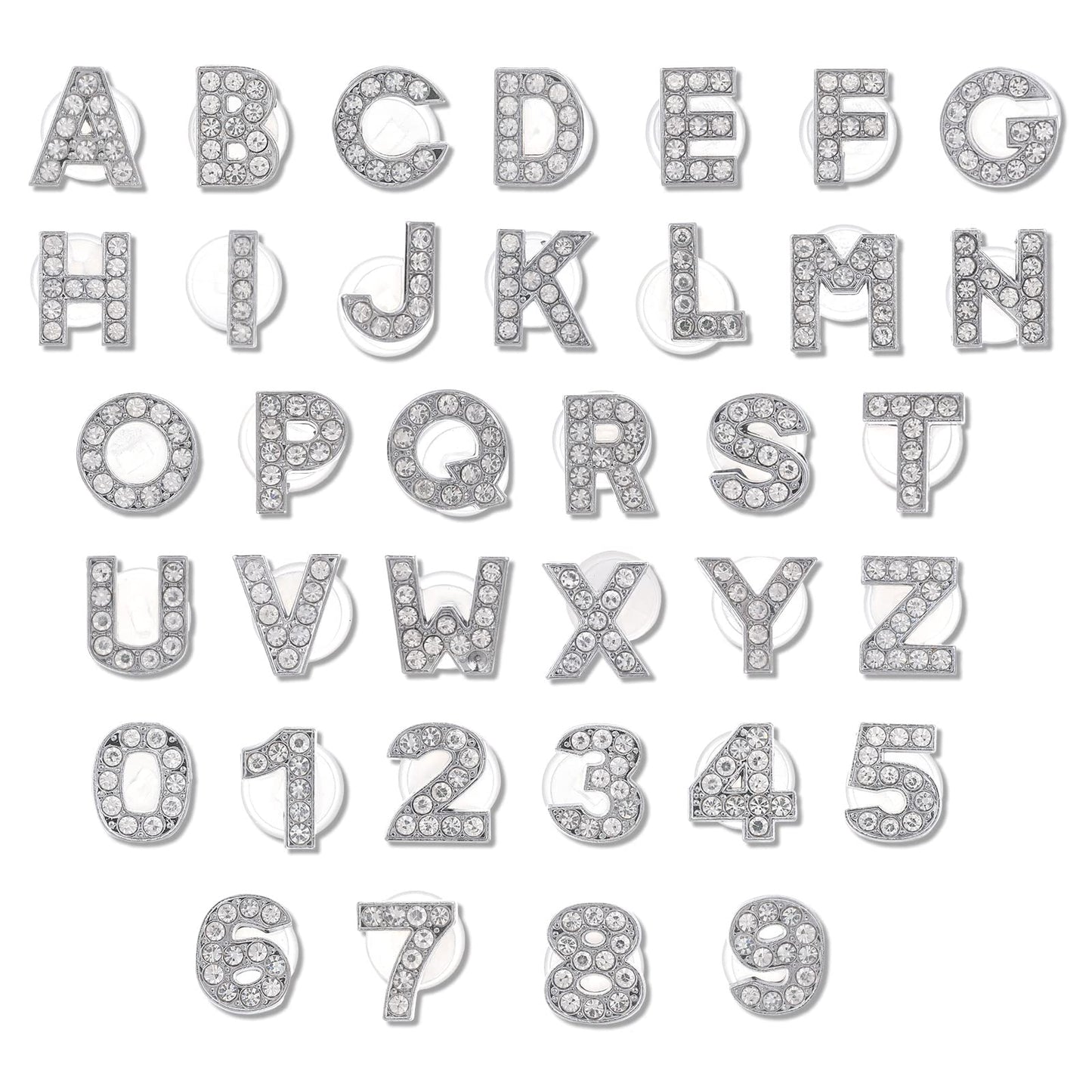 Yolev Letters Numbers Shoe Charms, A-Z Letters & 0-9# Numbers Clog Charms DIY Shoes Pins for Boy Girl Teens Men Women and Adults