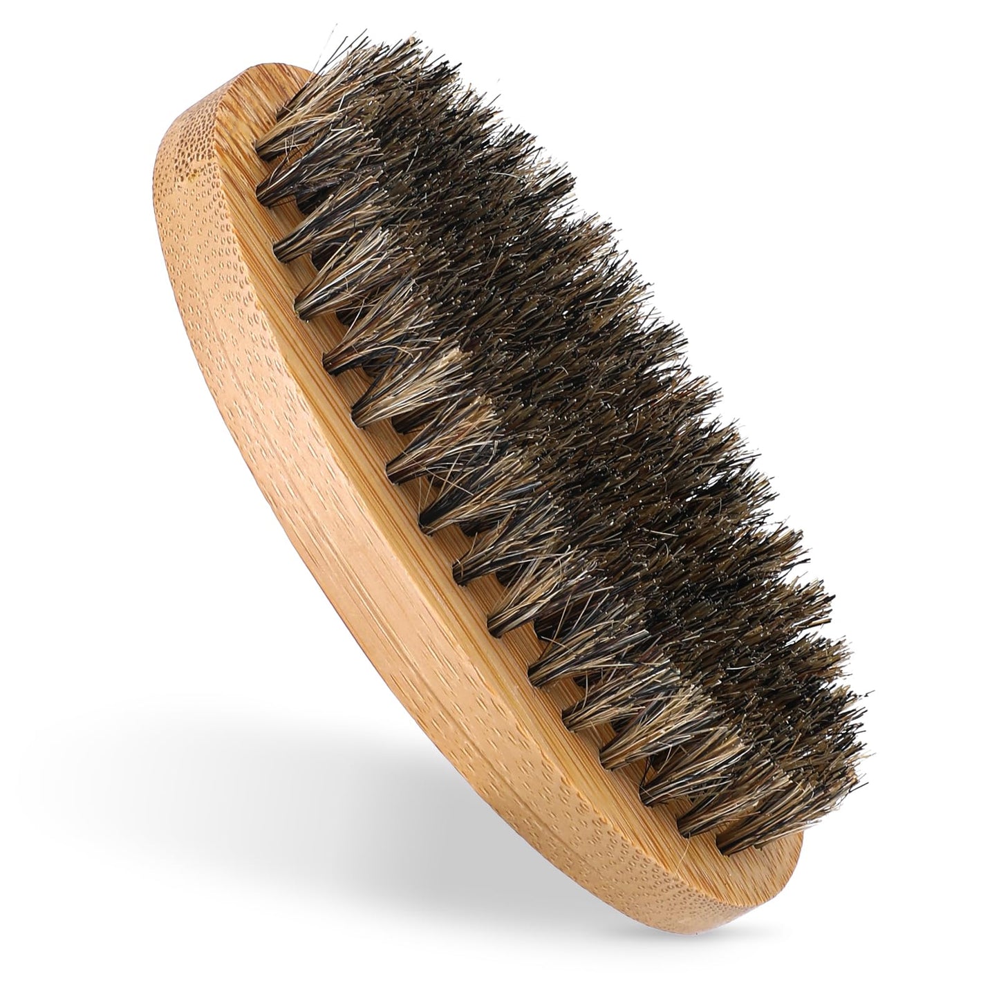 Boar Bristle Hair Brush,Beard Brush for Men,Wooden Hair Brush Premium Wave Brush for Daily Beard Care, Beard Brush for Men Travel