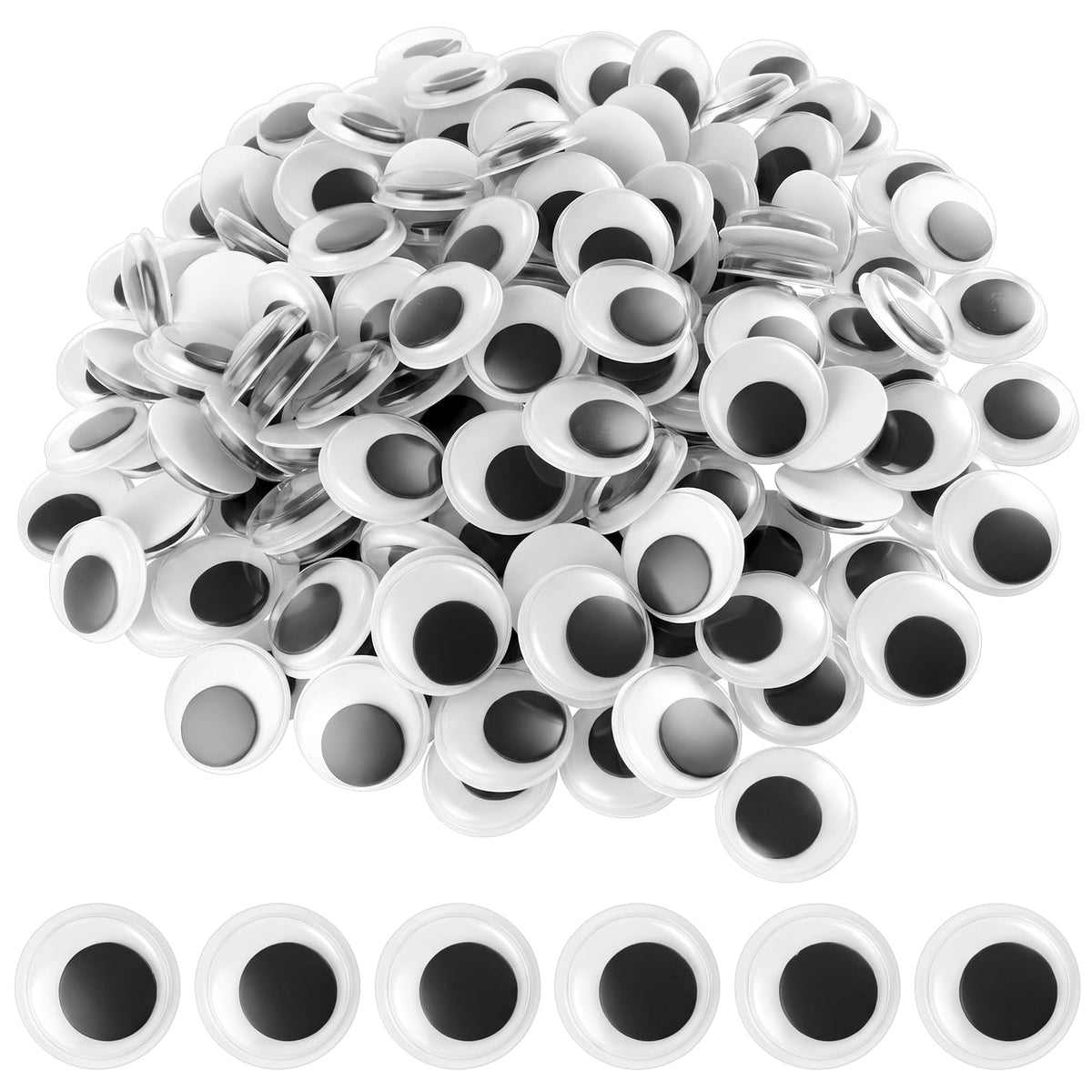 200 Pcs Small Wiggle Eyes Self Adhesive Sticky Googly Eyes for Crafts