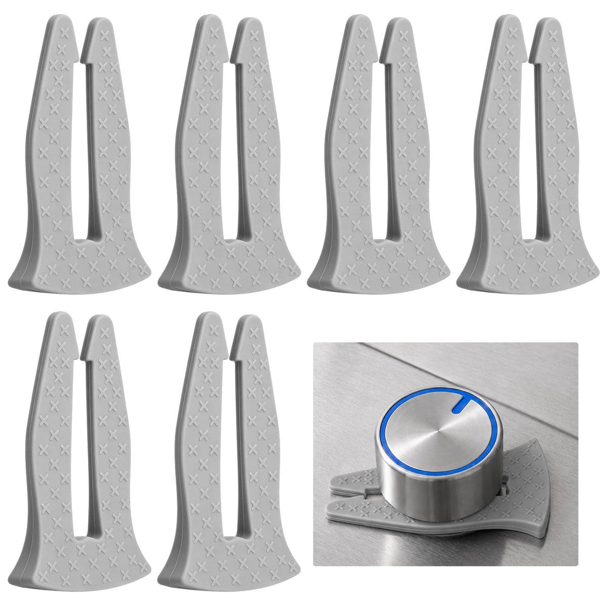 6Pcs Universal Stove Knob Locks Silicone Child Proof Gas Stove Safety Lock