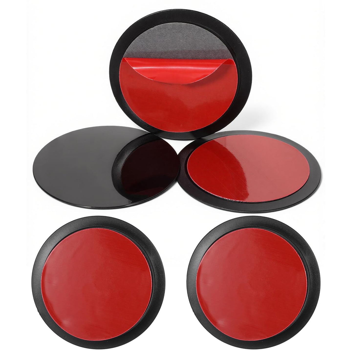 Dashboard Pad Mounting Disk Sticky Adhesive Replacement Kit, 5Pcs Reusable Picky Pad 2.75Inch Super Heat-Resistance Phone Suction Pads for Suction Cup Car Phone Holder Disc Windshield Dash Cam