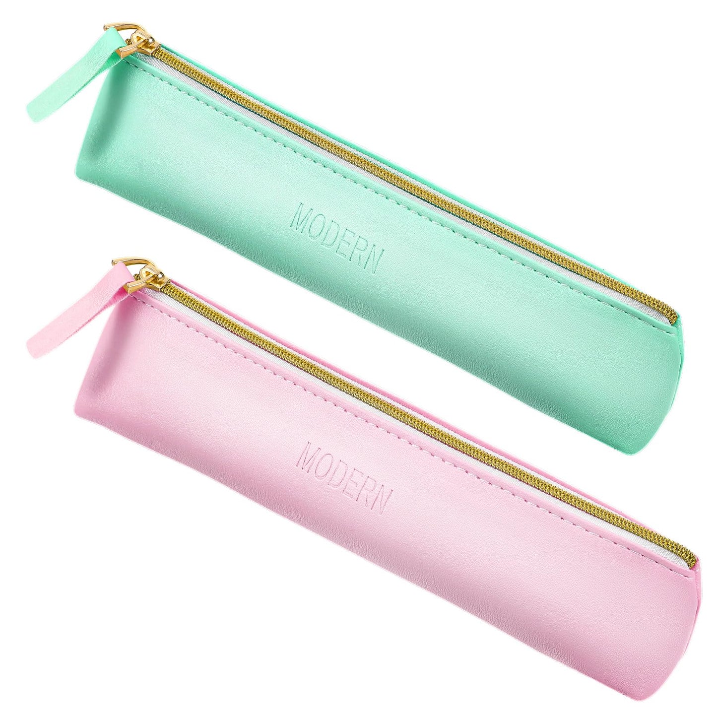 Tucnoeu 2pcs Mini Cosmetic Bag for Purse Small Leather Pouch Small Make up Bag with Zipper Portable Small Cosmetic Organizer for Women and Girls