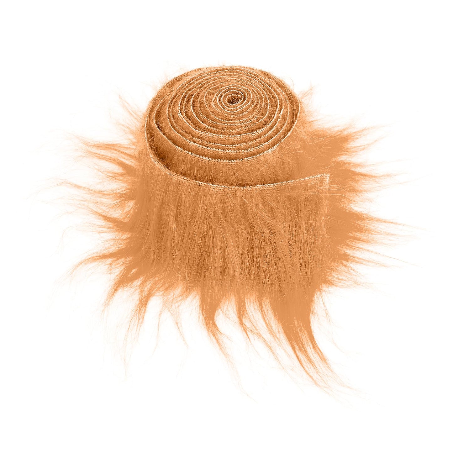 Lusofie 1Pc Faux Fur Fabric Precut Strips 2x71inch Shaggy Plush Brown Fur Fluffy Fuzzy Craft Fur for Gnomes Beard Santa Claus Hair Dwarf Cosplay Costume DIY Craft Decoration (Brown)