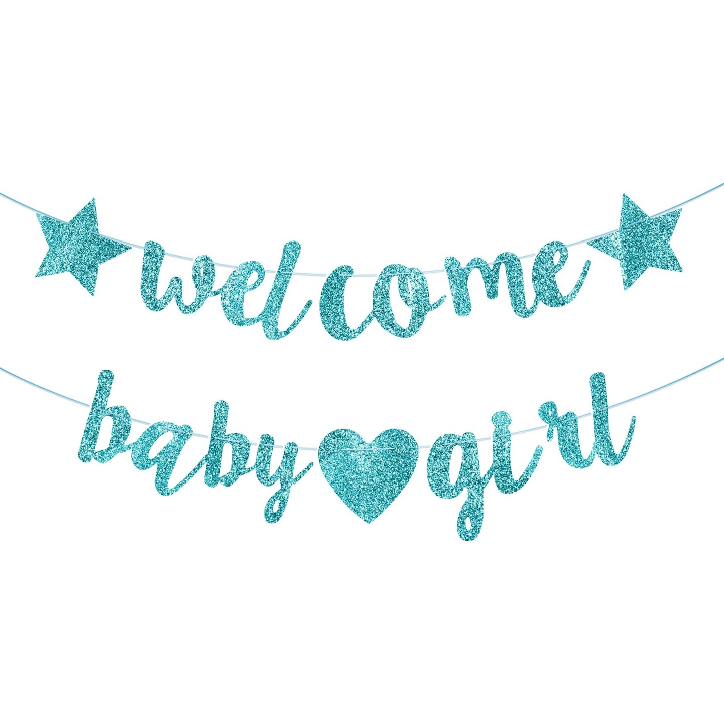 Blue Baby Shower Decorations, Welcome Baby Banner, Exquisite Welcome Baby Sign for Gender Reveal Party, Baby Shower Party Supplies, Newborn Celebration Decor (Blue)