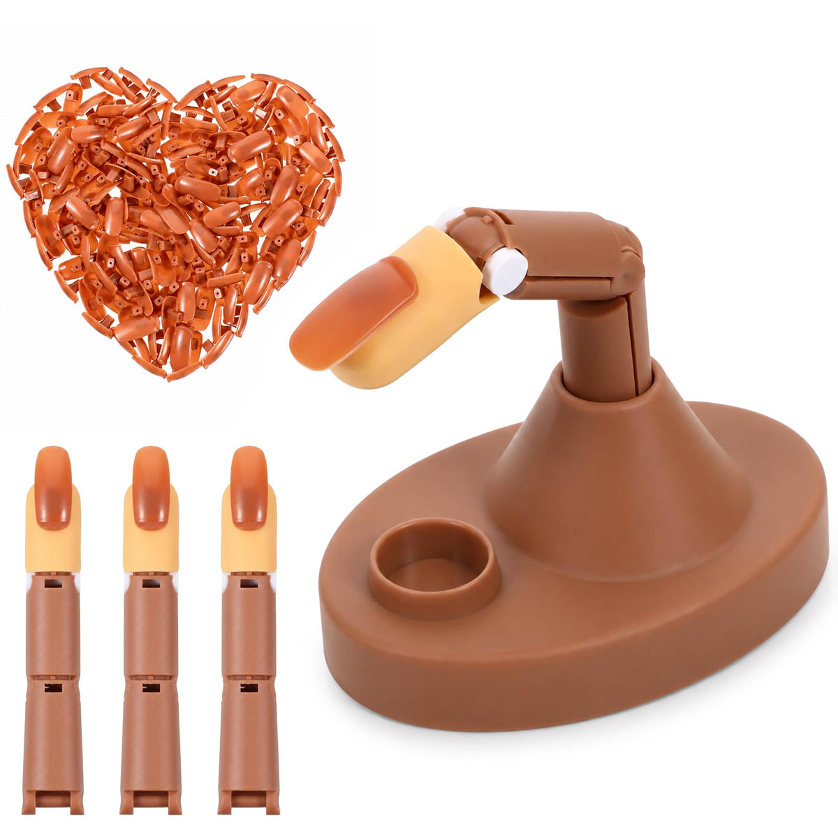 Yolev Nail Practice Finger Kit, Acrylic Nail Hand Practice Set