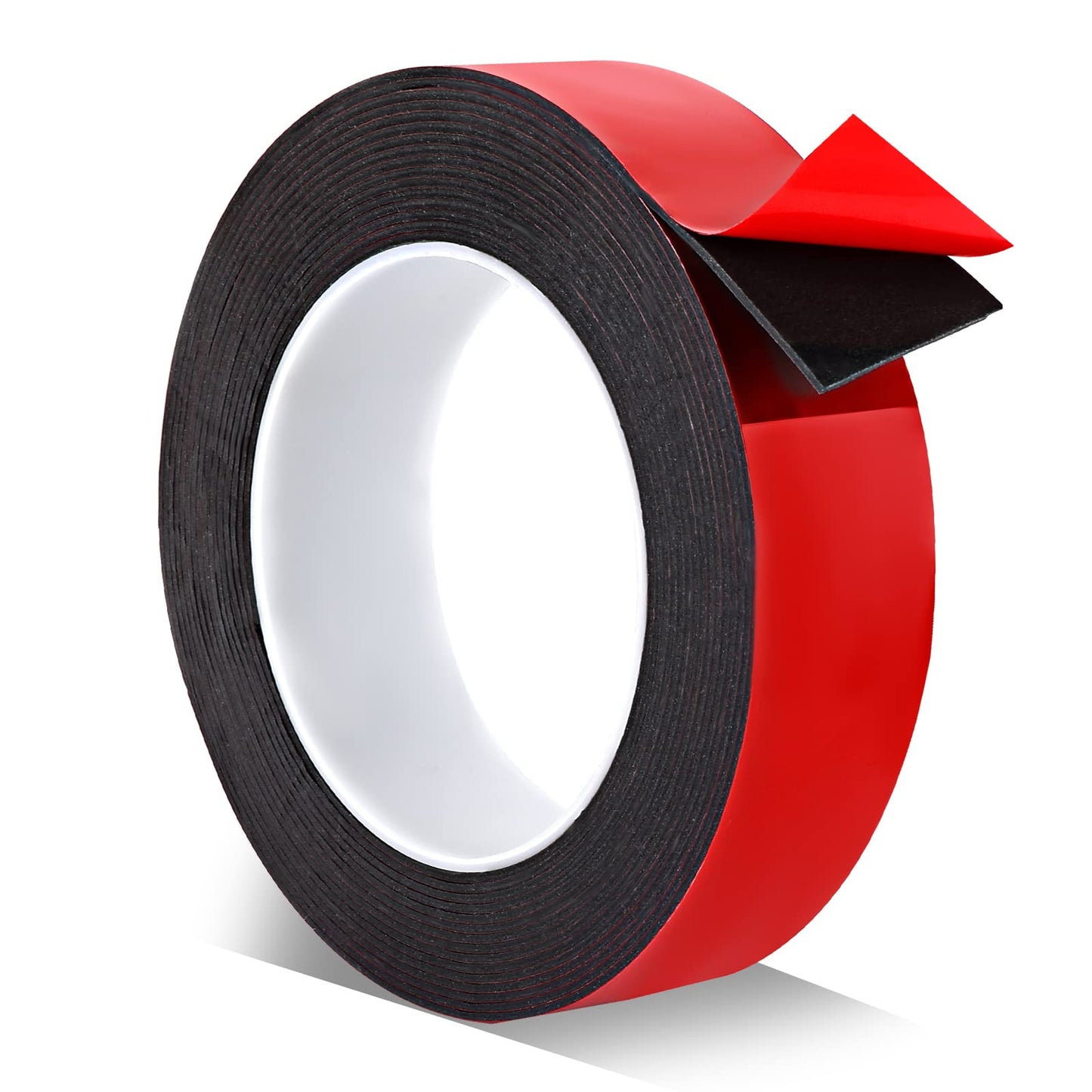 Lusofie Double Sided Mounting Tape 0.98 Inch Double Sided Tape Heavy Duty Waterproof Foam Mounting Tape for Home Office Car Decor