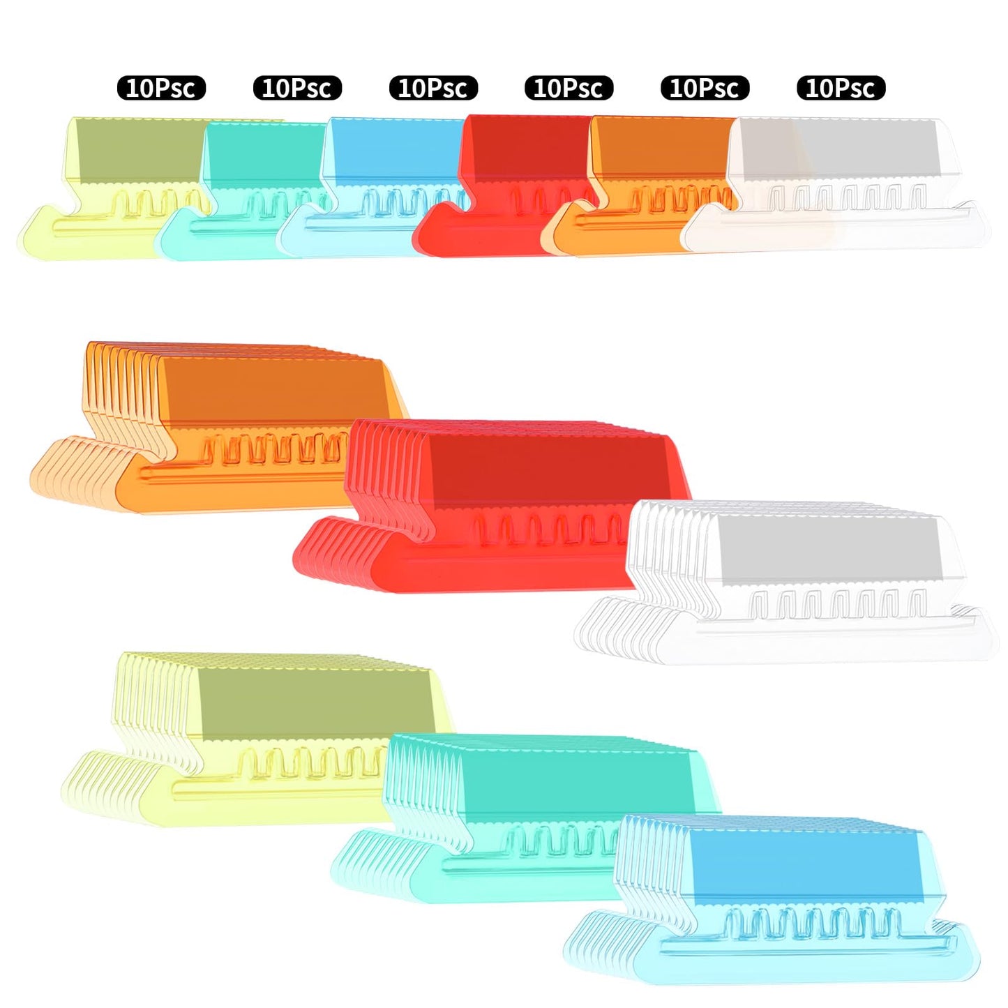 60 pcs Hanging File Folder Tabs and Inserts with 120 Colourful Plastic Labels for Easy-to-Read File Identification