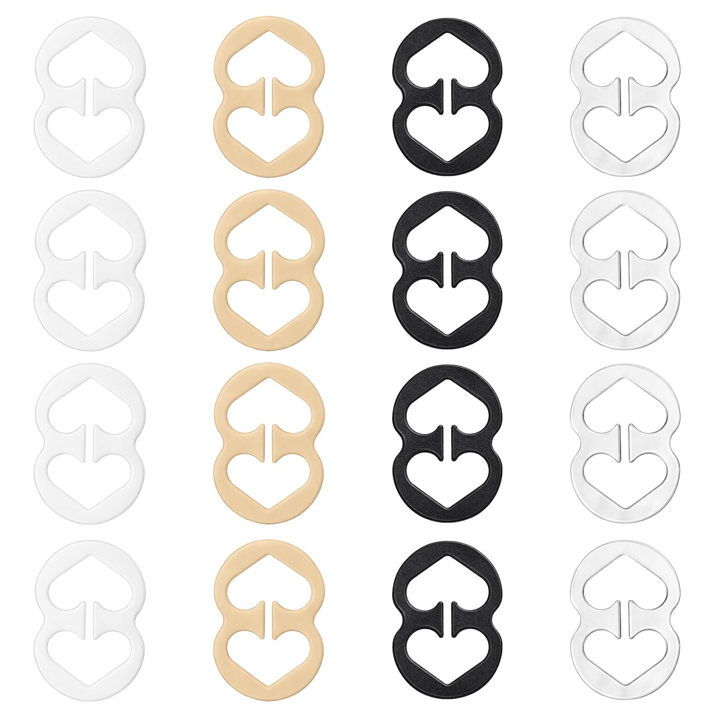 16Pcs Bra Strap Clips Anti-Slip Bra Strap Holder Conceal Bras Clips
