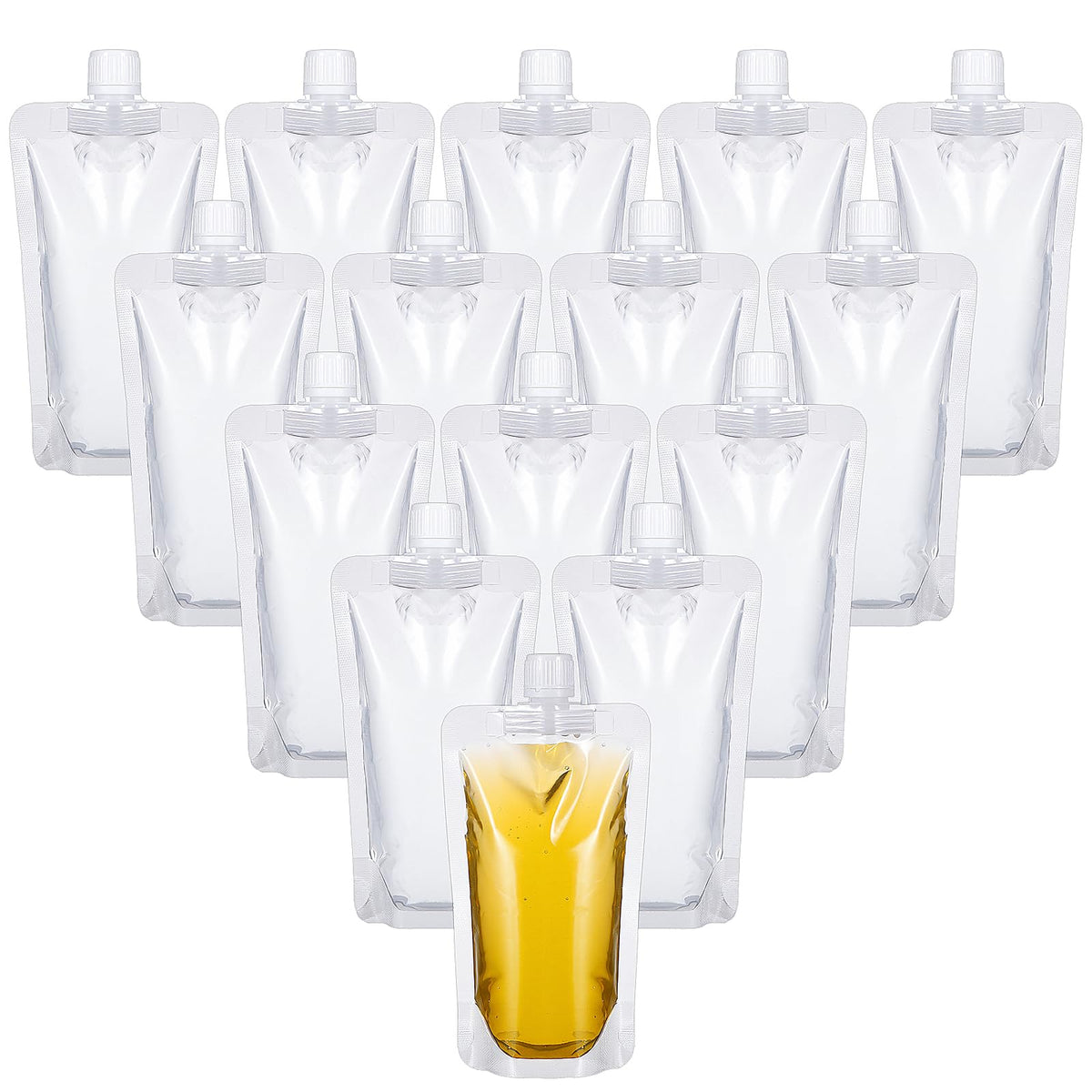 Pack of 15 Drinking Bags Festival Shot Bags 500 ml Liquid Bag