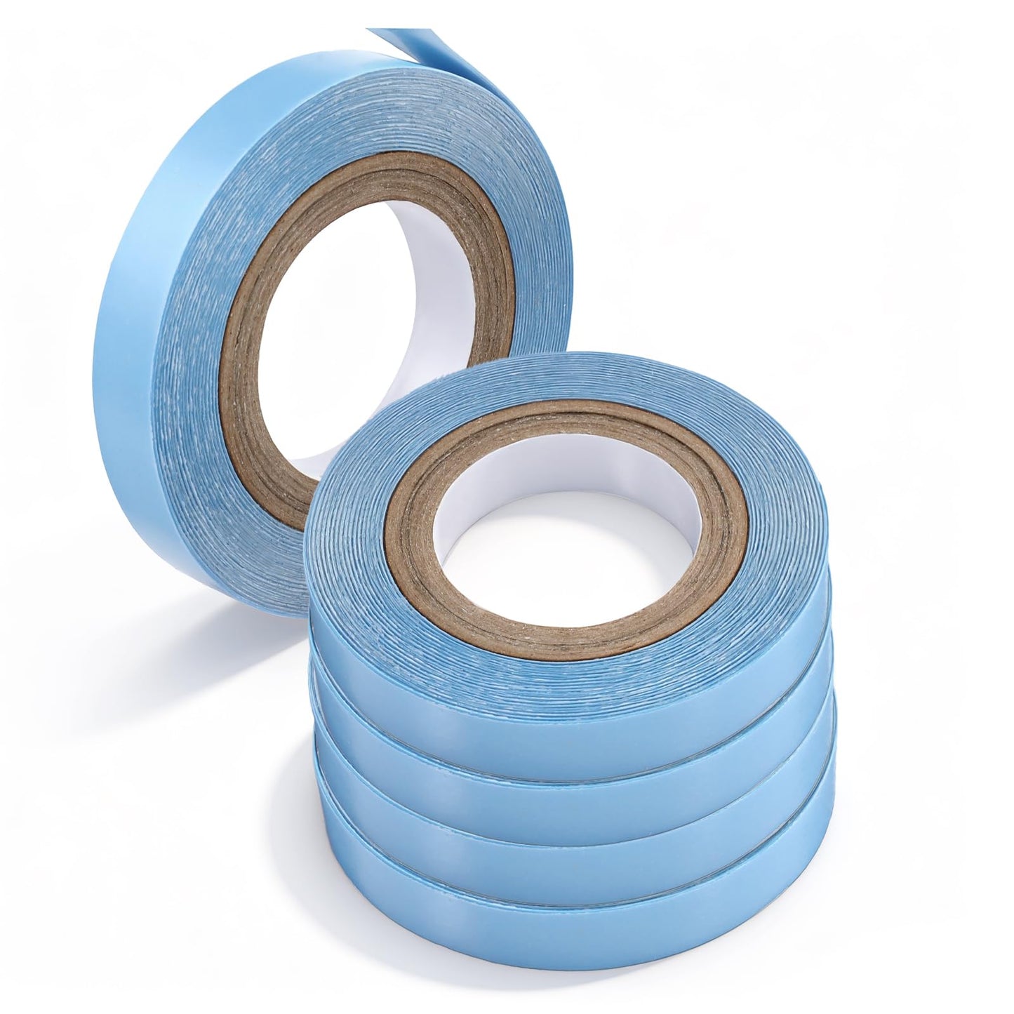Tucnoeu 5 Rolls Hair Extension Tape, Replacement Tape Hairs Extensions, Double Side Adhesive Tapes for Hair Extensions, Essential Hairs Extension Accessories