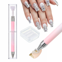 Automatic Refillable Wax Pen, Diamond Art Painting Pen Refillable Wax Auto Refill Fine Point Nail DIY Crafts Dotting Pencil for DIY Craft & Dot Art Projects