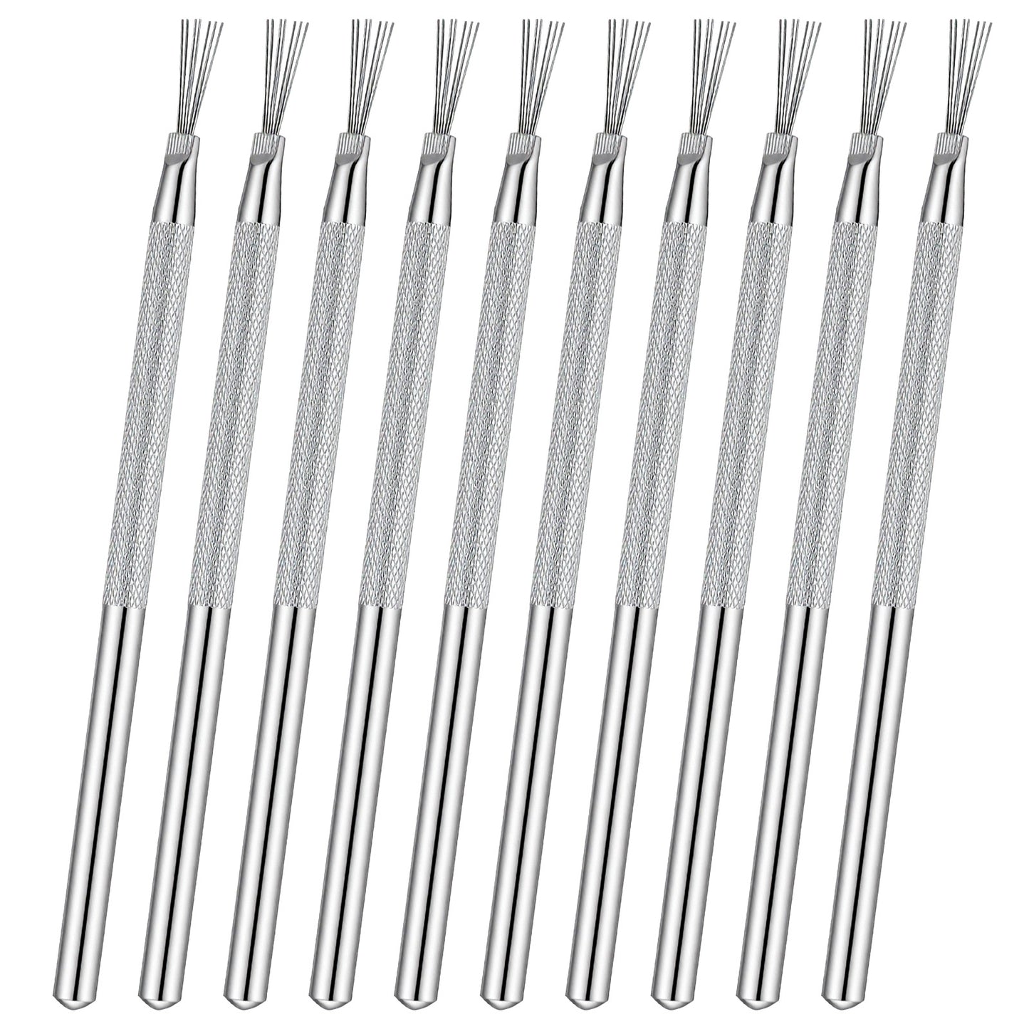 10Pcs Clay Needle Tools, Stainless Steel Feather Wire Texture Tool, Clay Needle Ceramic & Modeling Carving Tools for Ceramic Pottery Sculpting Texturing DIY Craft
