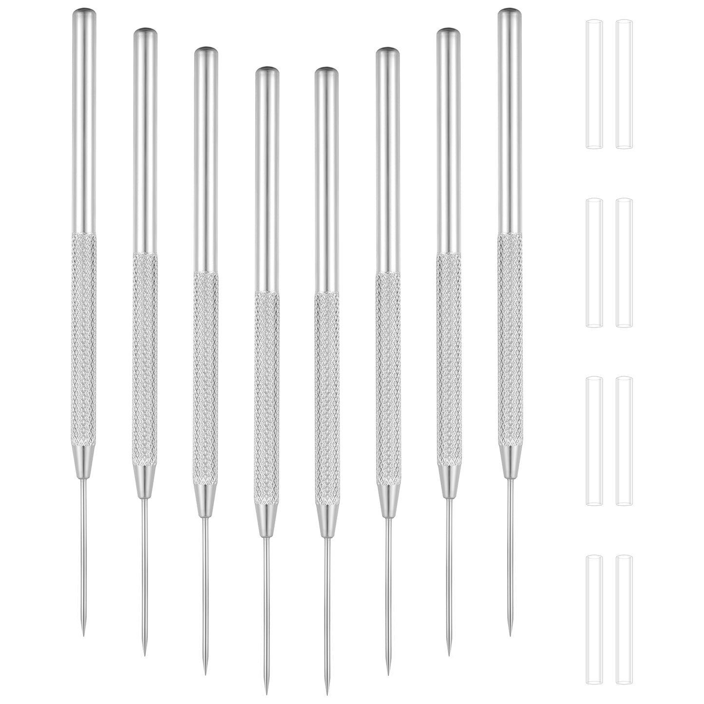 8Pcs Clay Needle Tools Ceramic Needle Metal Needle Tools for Polymer Clay Detail Modeling Clay Tool Kit