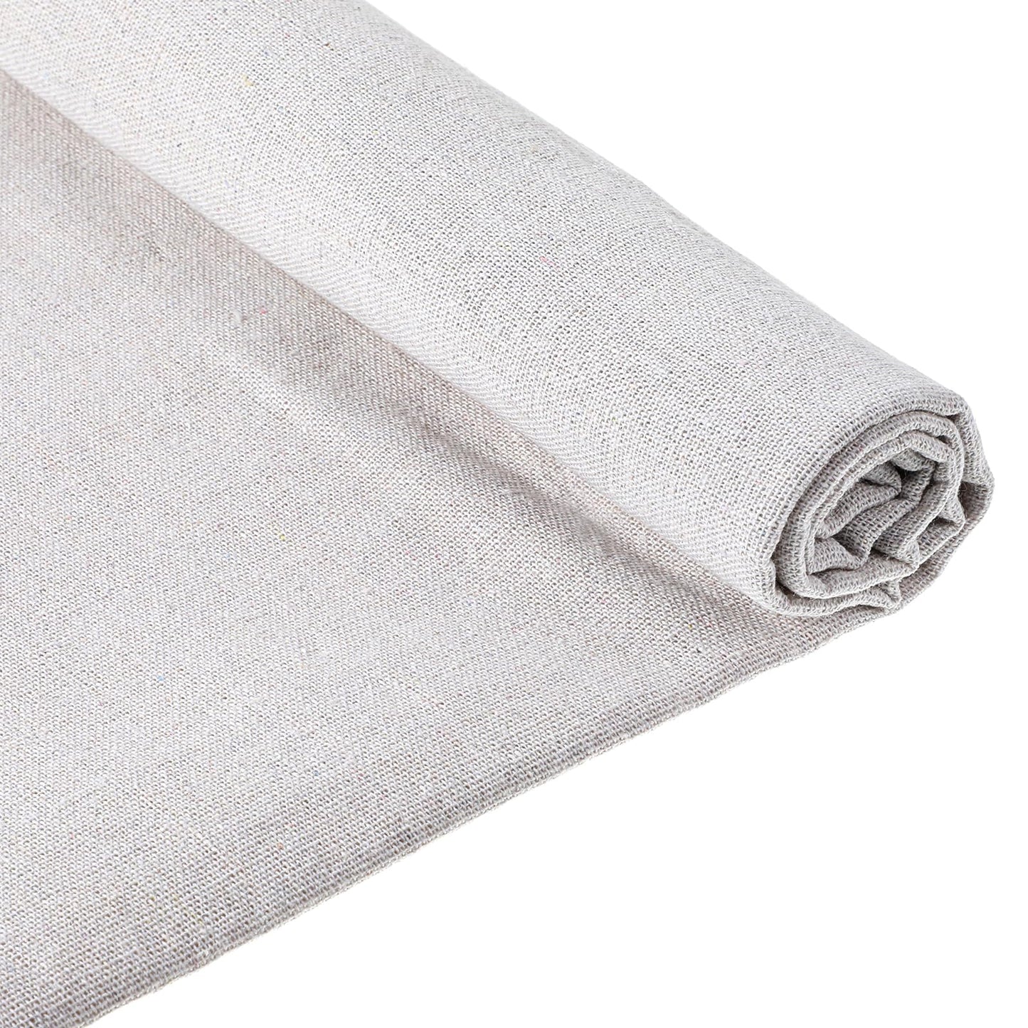 Linen Fabric Plain Solid Color Cloth 62.9 x 7.8 Inch Linen Embroidery Fabric Unbleached Muslin Linen Fabric Material for Needlework Sewing Bag DIY Craft
