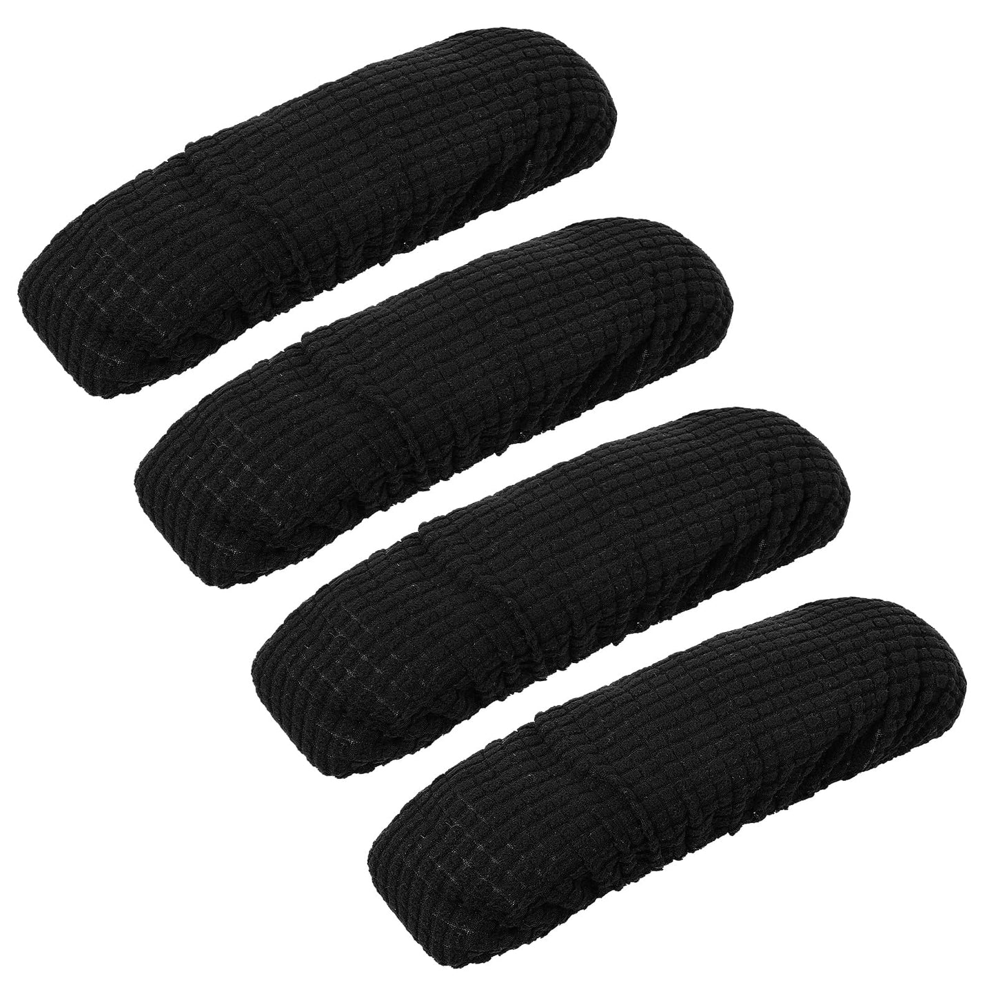 Lusofie 4 Pcs Office Chair Arm Covers Universal Desk Chair Cover Arm Computer Chair Cover For Computer Chair Office Chair Gaming Desk Chair Etc.(Black)