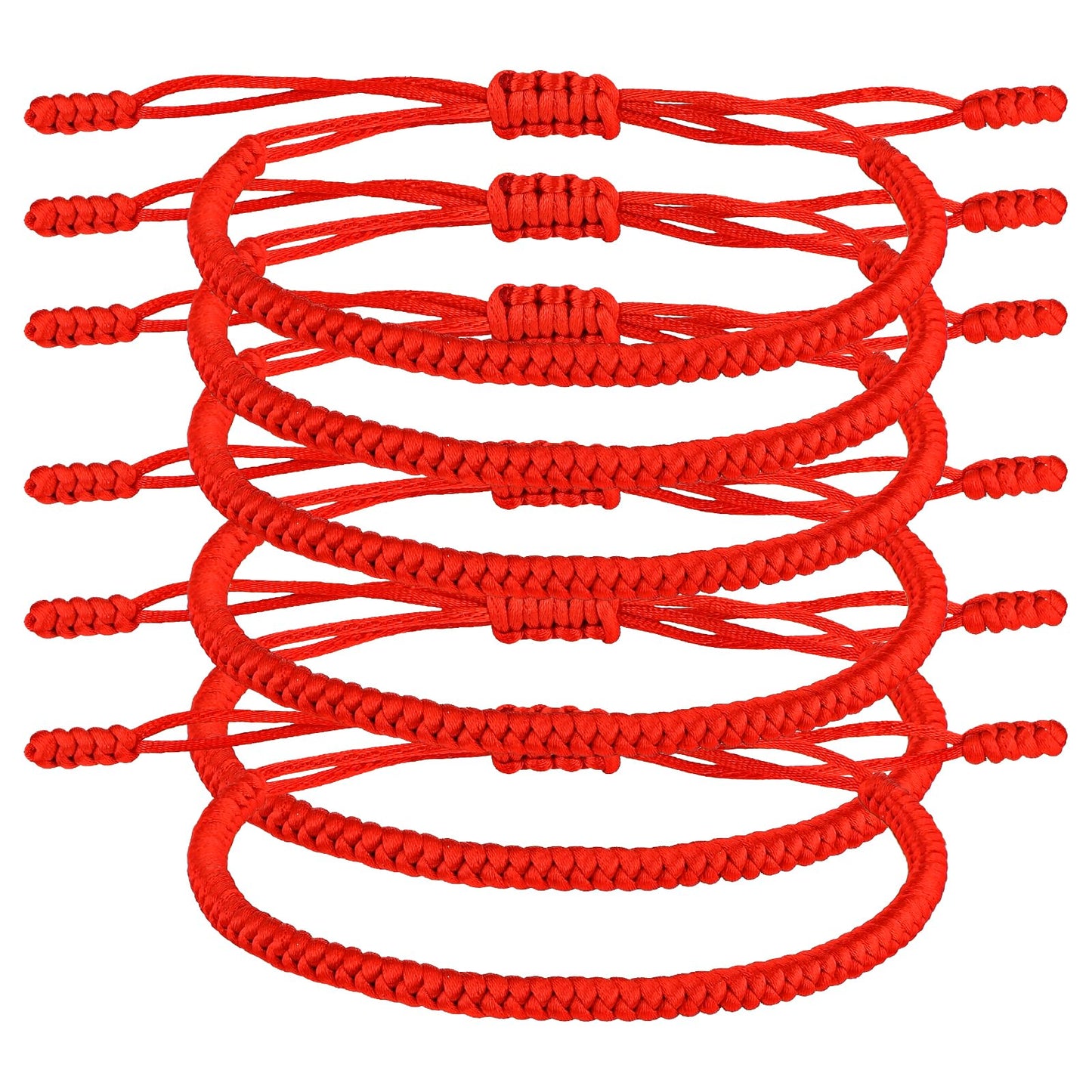 Yolev 6 Pieces Lucky Protection Bracelet for Women Men Red String Woven Bracelets Handmade Friendship Bracelet Knotted Kabbalah Lucky Handmade Friendship Bracelets for Women Men