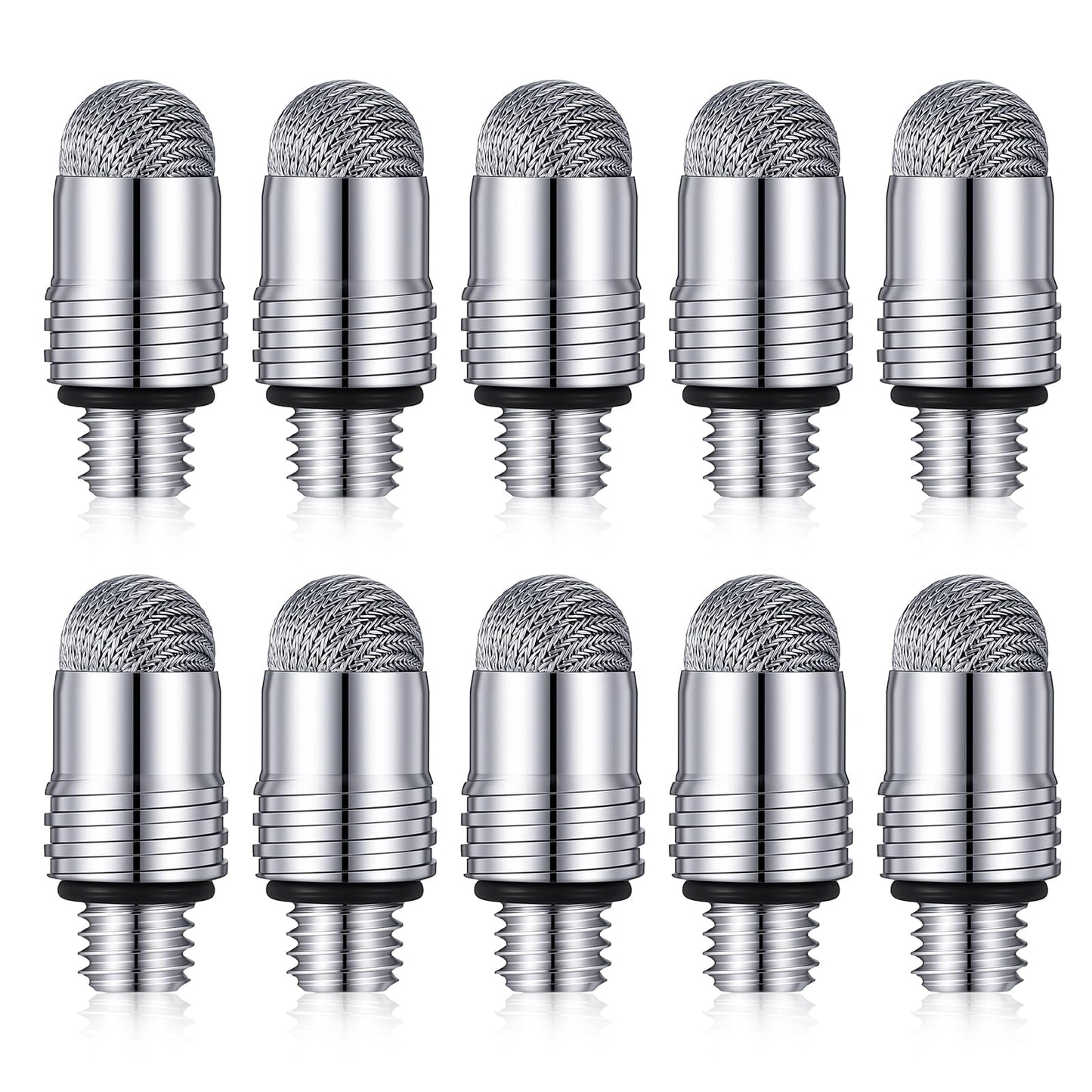 10 Pcs Stylus Pen Tips, High Sensitivity Soft Mesh Fiber Stylus Tips, No Scratch Screen, Compatible with Capacitive Touch Screen
