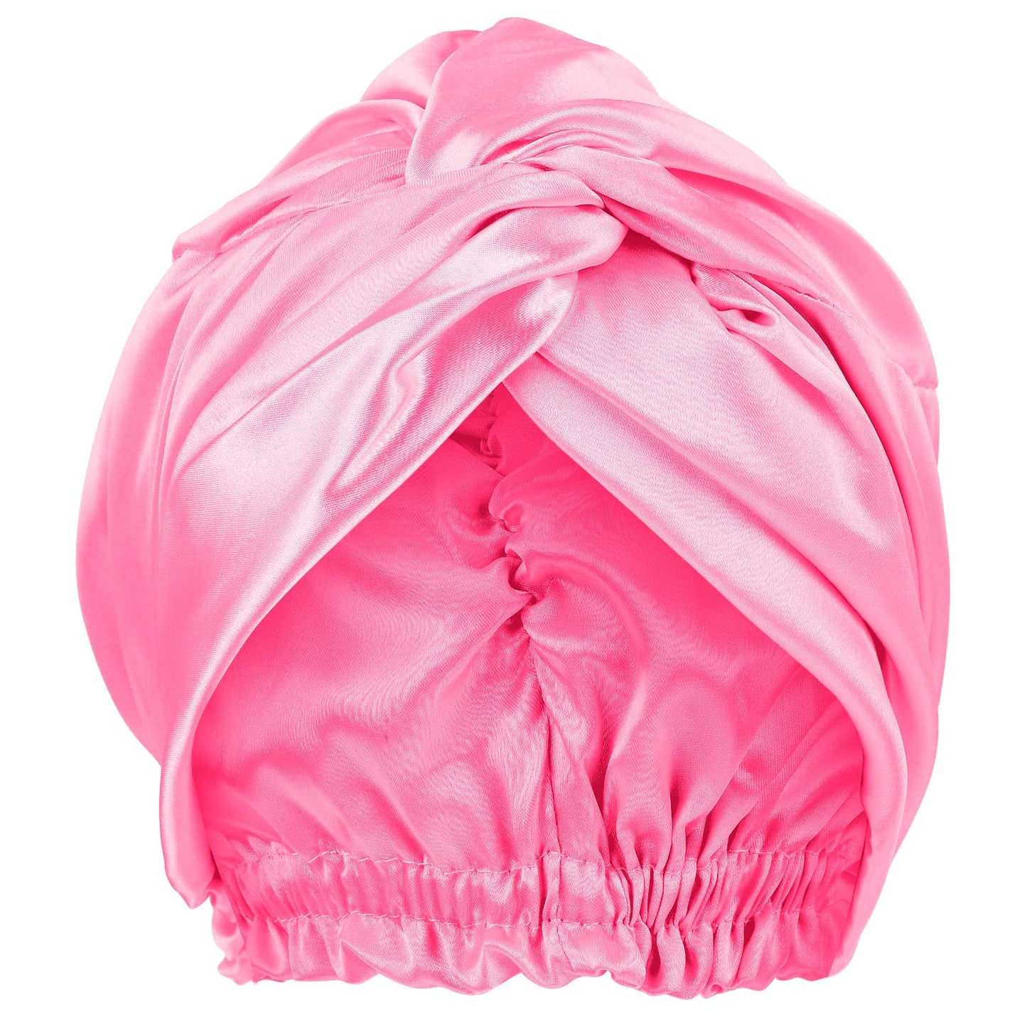 Satin Bonnet for Sleeping Silk Hair Bonnet for Curly Hair Rose Red Sleep Bonnet for Women Adjustable Satin Sleep Cap Soft Hair Protector Hair Cover for Sleeping Night Wrap