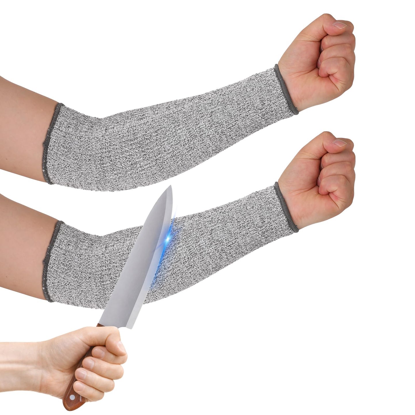 Protective Sleeves for Arms,Cut Resistant Arm Sleeves,Arm Protection Sleeves for Thin Skin,Arm Sleeves with Thumb Holes for Men Women Gardening,Welding,Kitchen