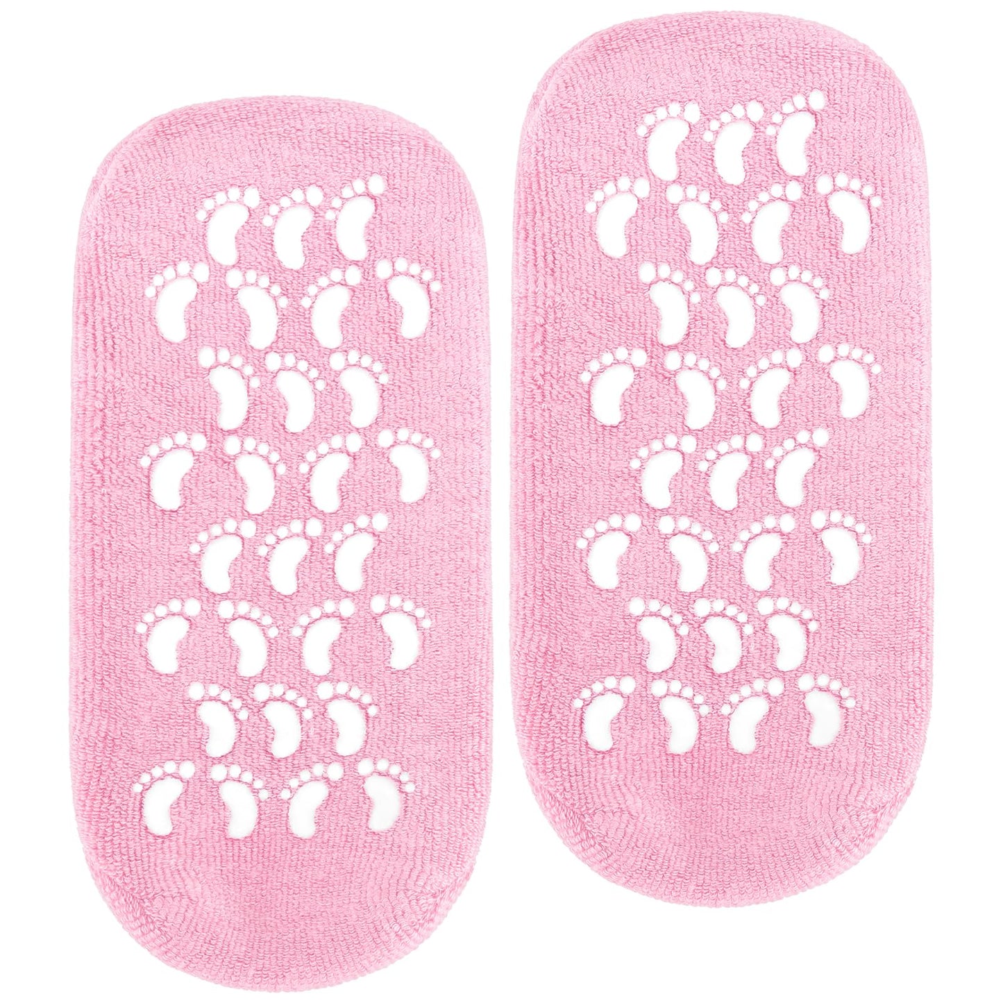 Moisturizing Socks Women Pink Foot Care Gel Socks Soft Material Silicone Socks Moisturizing for Long Time Lotion Socks Suitable for Dry Cracked Feet Cracked Heel Repair