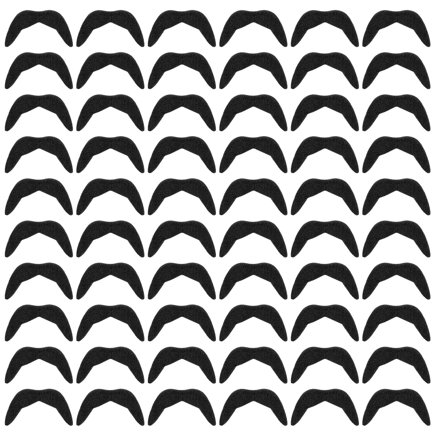 DIVINA VITAE 60 Pcs Fake Moustache,Mustache Fancy Dress,Fake Beards,Stick On Mexican False Moustaches Black Mustaches for Adults Kids Masquerade Party Favor Costume Halloween Performance