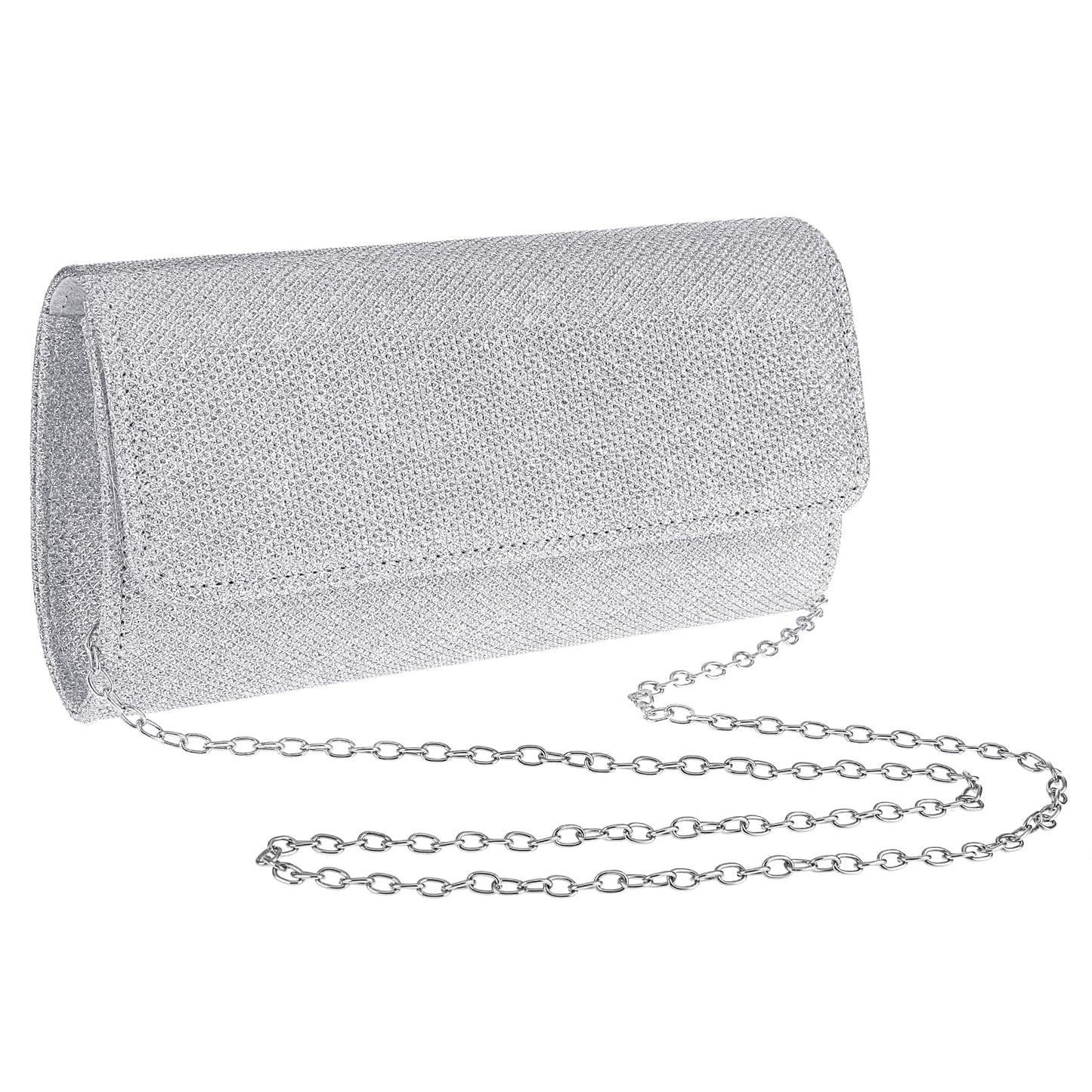 Women's Evening Bag Clutch Purses Sparkling Party Handbag Glitter Wedding Bag with Chain for Ladies for Prom Cocktail Party Wedding Engagement