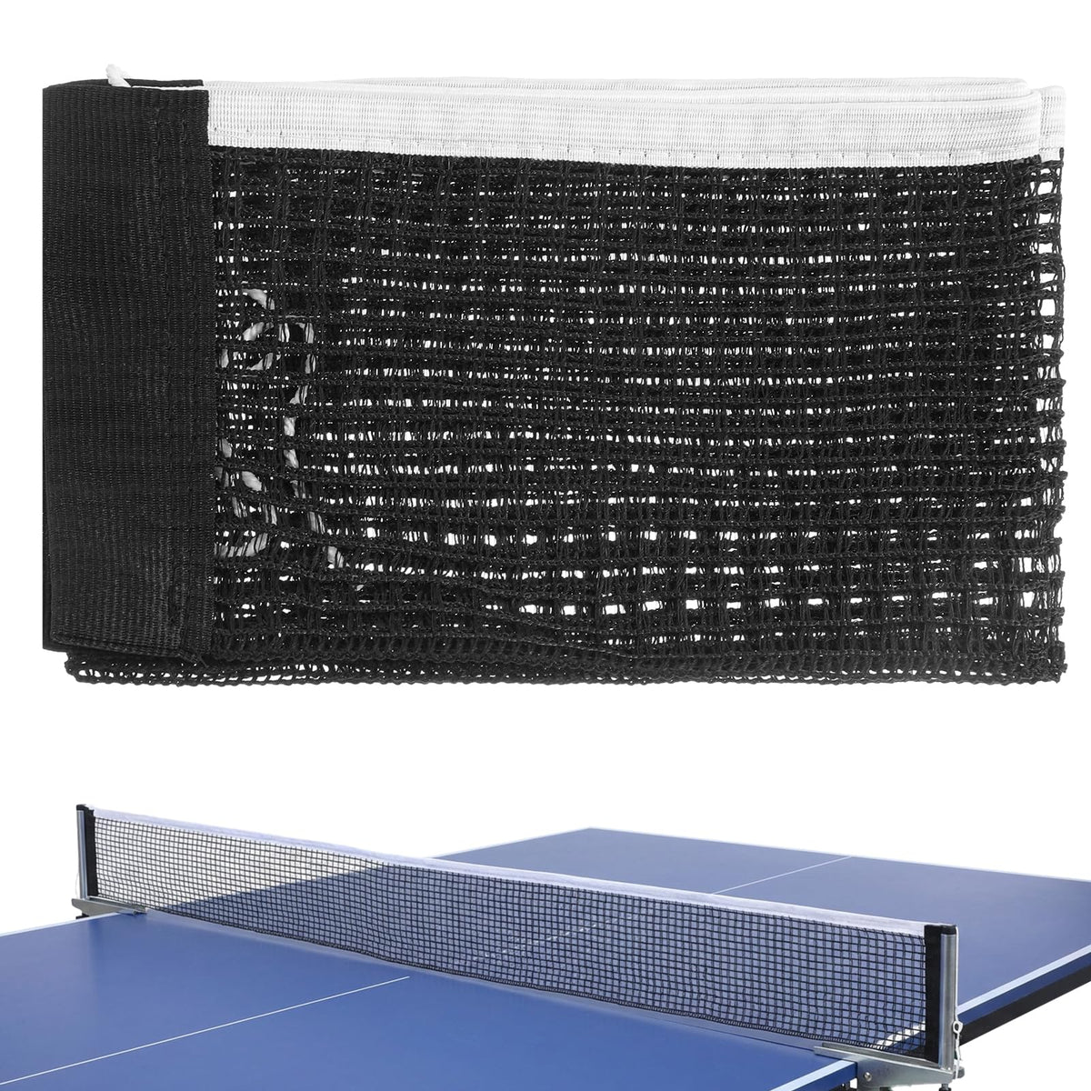 HaiFafafaing Table Tennis Net - Portable Replacement Net - Thickened Impact Resistant Mesh Table Tennis Nets for Any Standard Size Tables