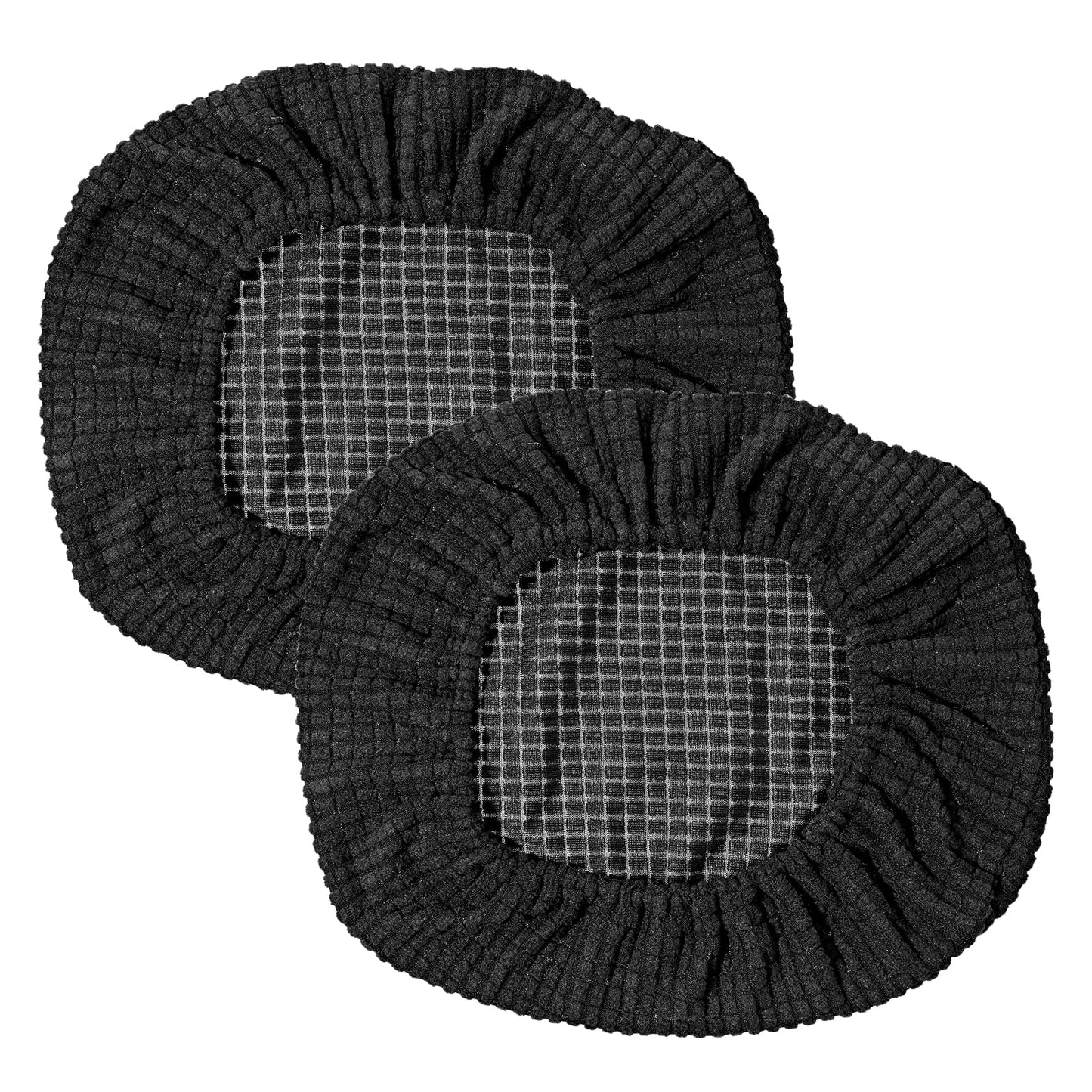 Lusofie 2 Pcs Chair Headrest Cover General Office Chair Headrest Attachment Gaming Chair Headrest Cover For Office Chair Gaming Chair Gaming Chair Head Cover(Black)