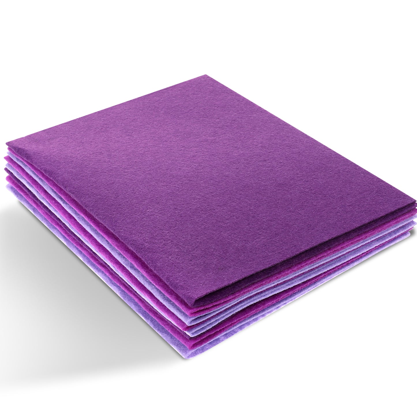 Felt Sheets for Crafts 9PCS 11.8 x 7.9in Wool Stiff Felt Sheets Soft Fabric Skin Felt DIY Patchwork Rug Arts and Crafts Fabric Pieces (3 Purple)